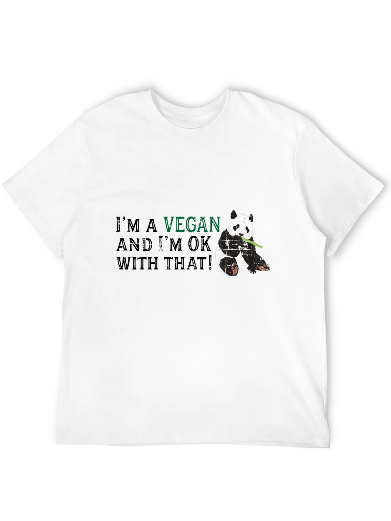 Vegan Panda Graphic T-Shirt