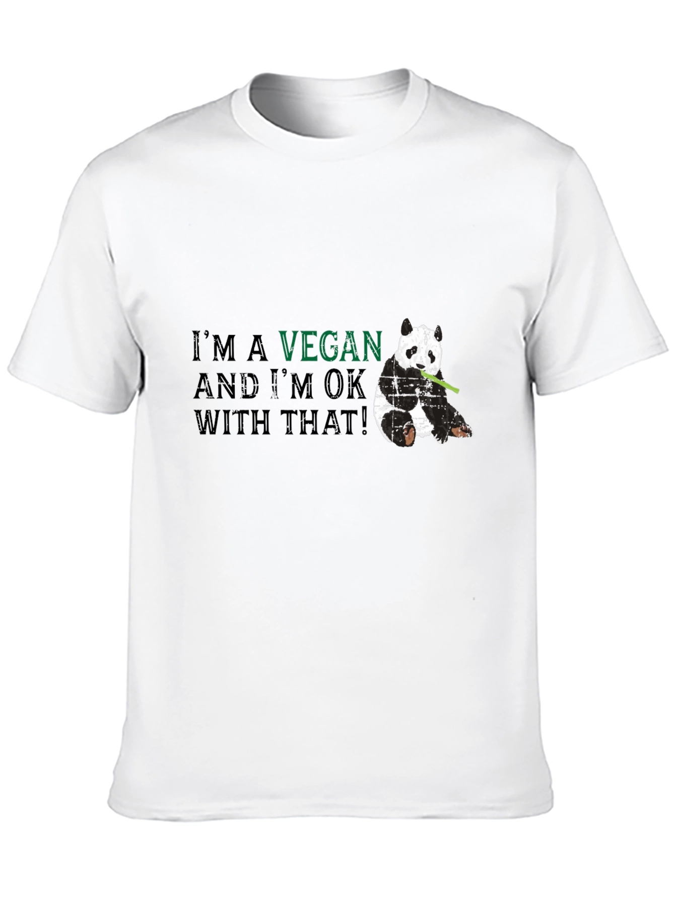 Vegan Panda Graphic T-Shirt