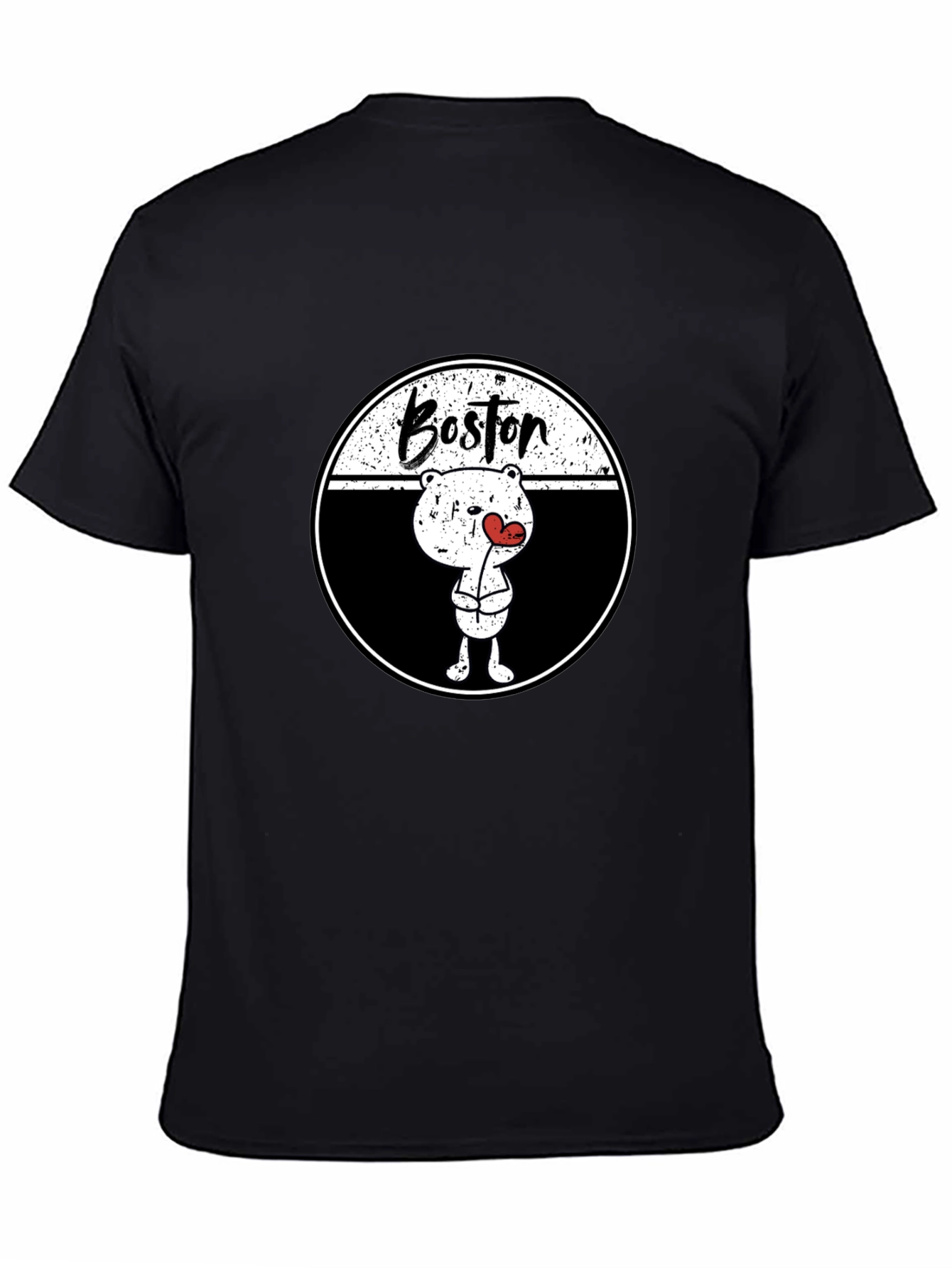 Boston Bear Graphic Tee - Trendy Streetwear