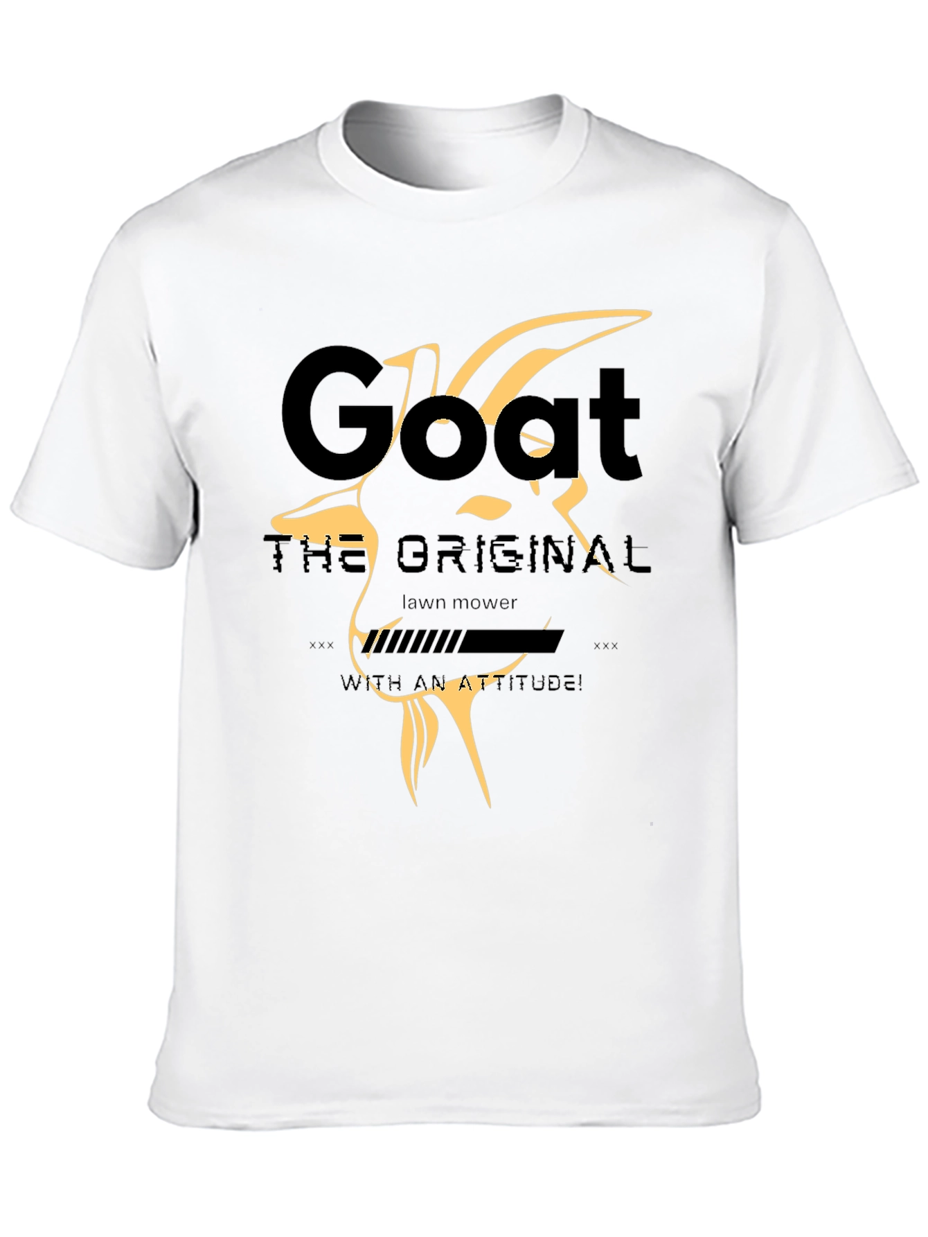 Goat Lawn Mower T-Shirt - With an Attitude!
