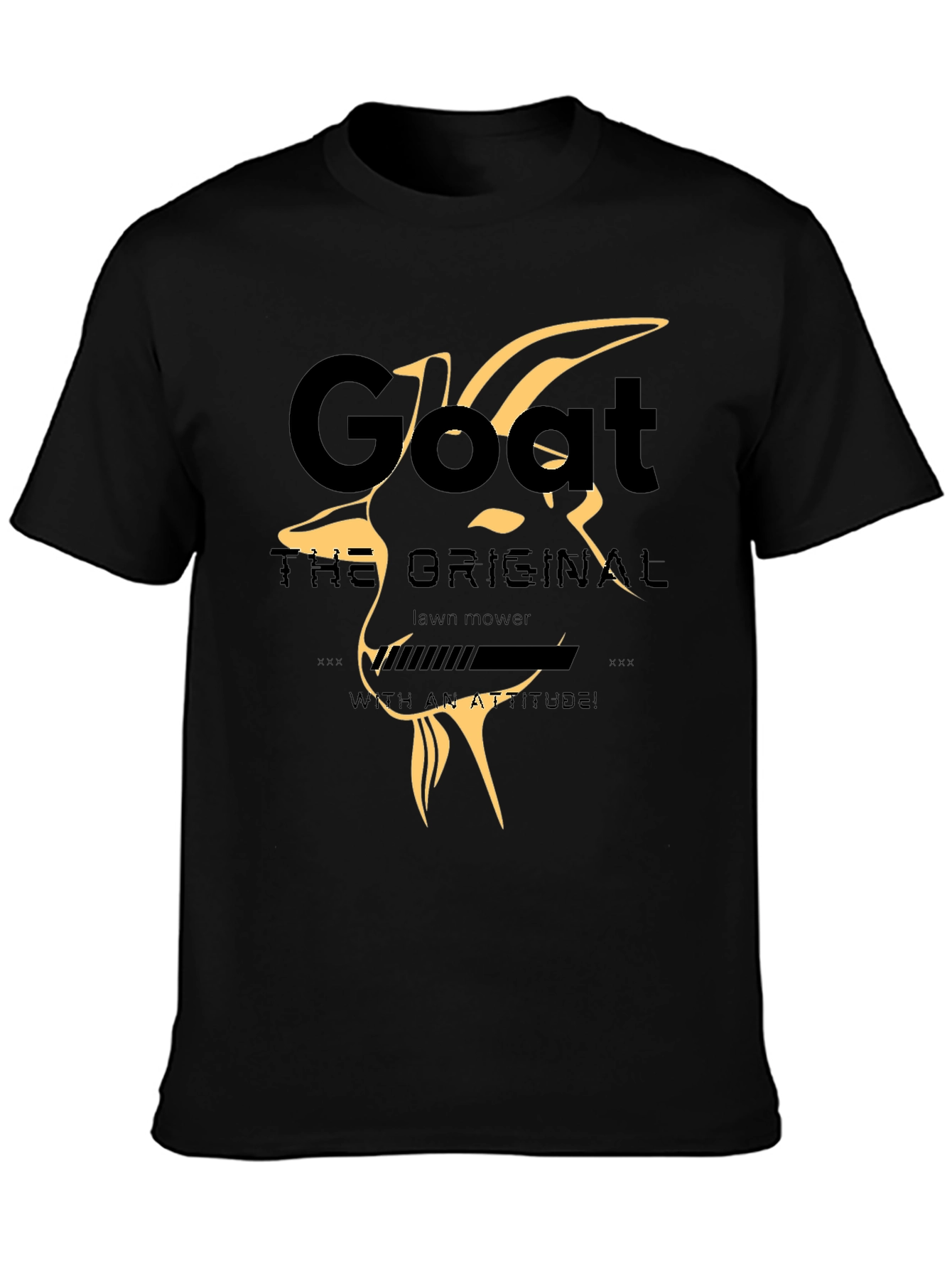 Goat Lawn Mower T-Shirt - With an Attitude!