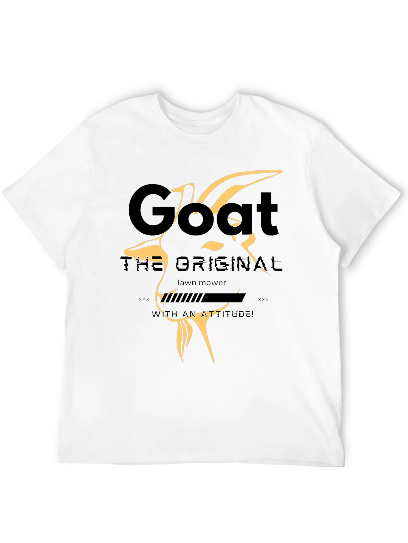 Goat Lawn Mower T-Shirt - With an Attitude!