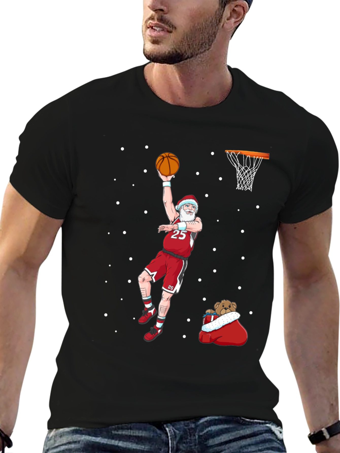 Santa Slam Dunk T-Shirt