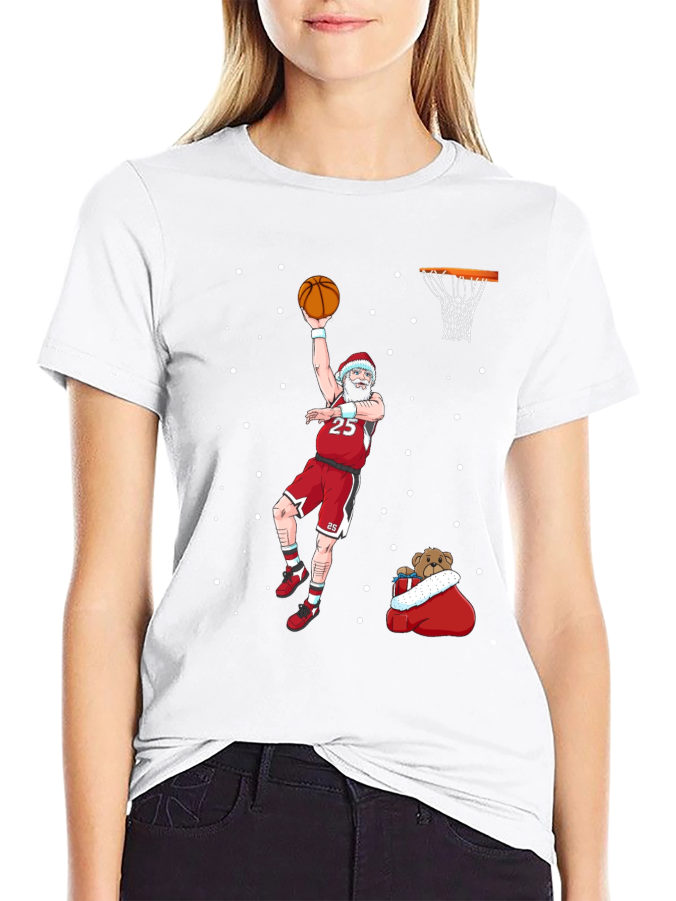 Santa Slam Dunk T-Shirt