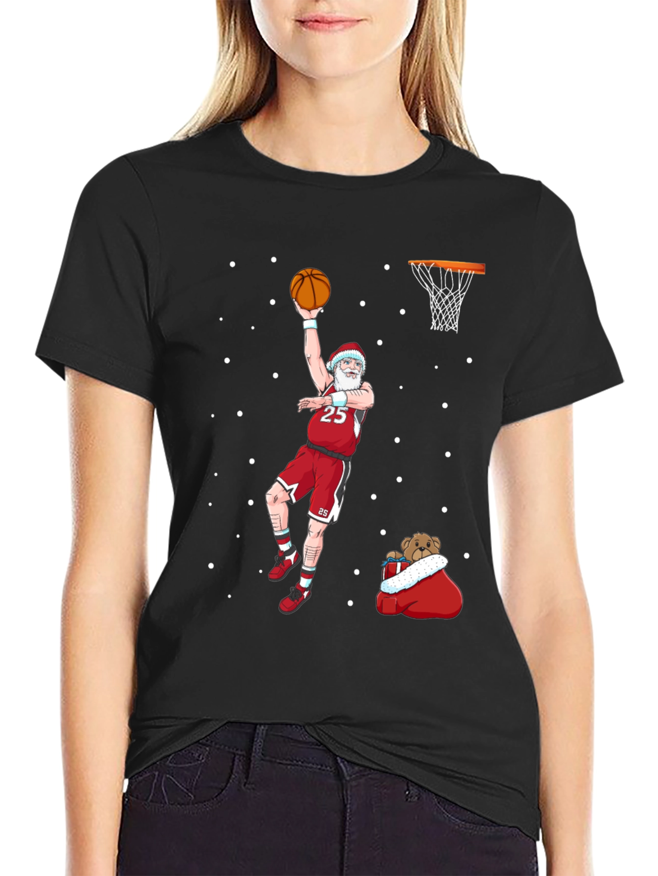 Santa Slam Dunk T-Shirt