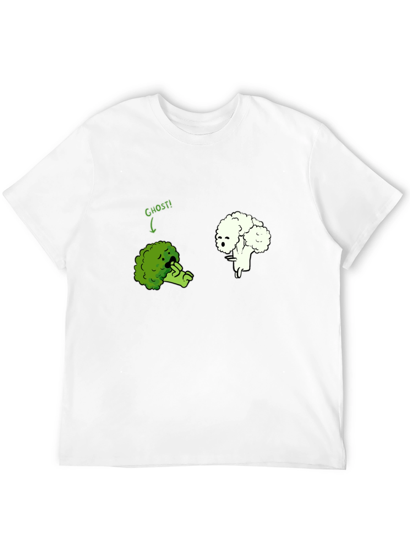 Broccoli Cauliflower Ghost Humor T-Shirt
