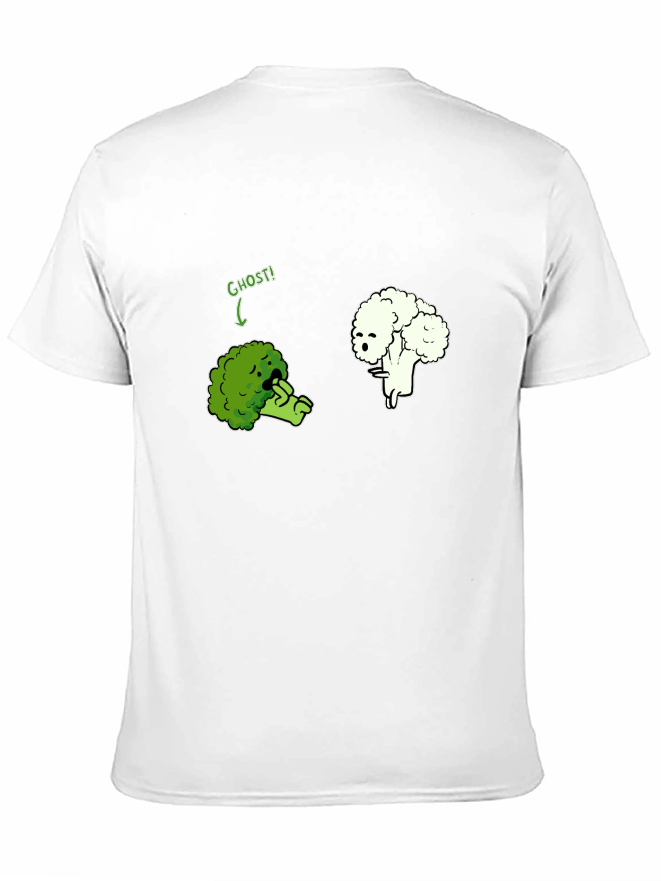 Broccoli Cauliflower Ghost Humor T-Shirt