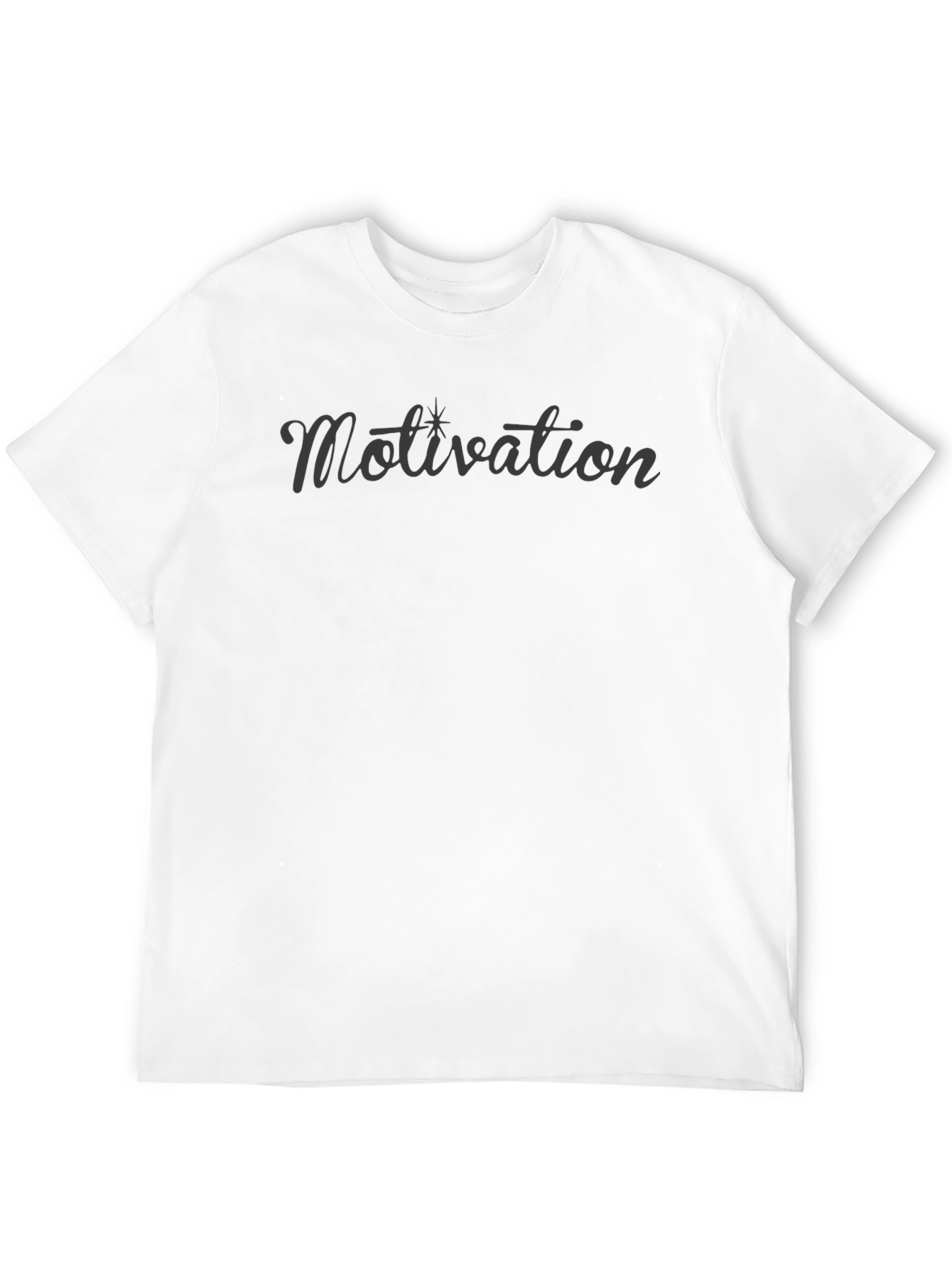 Motivation Black Tee - Stylish and Comfortable