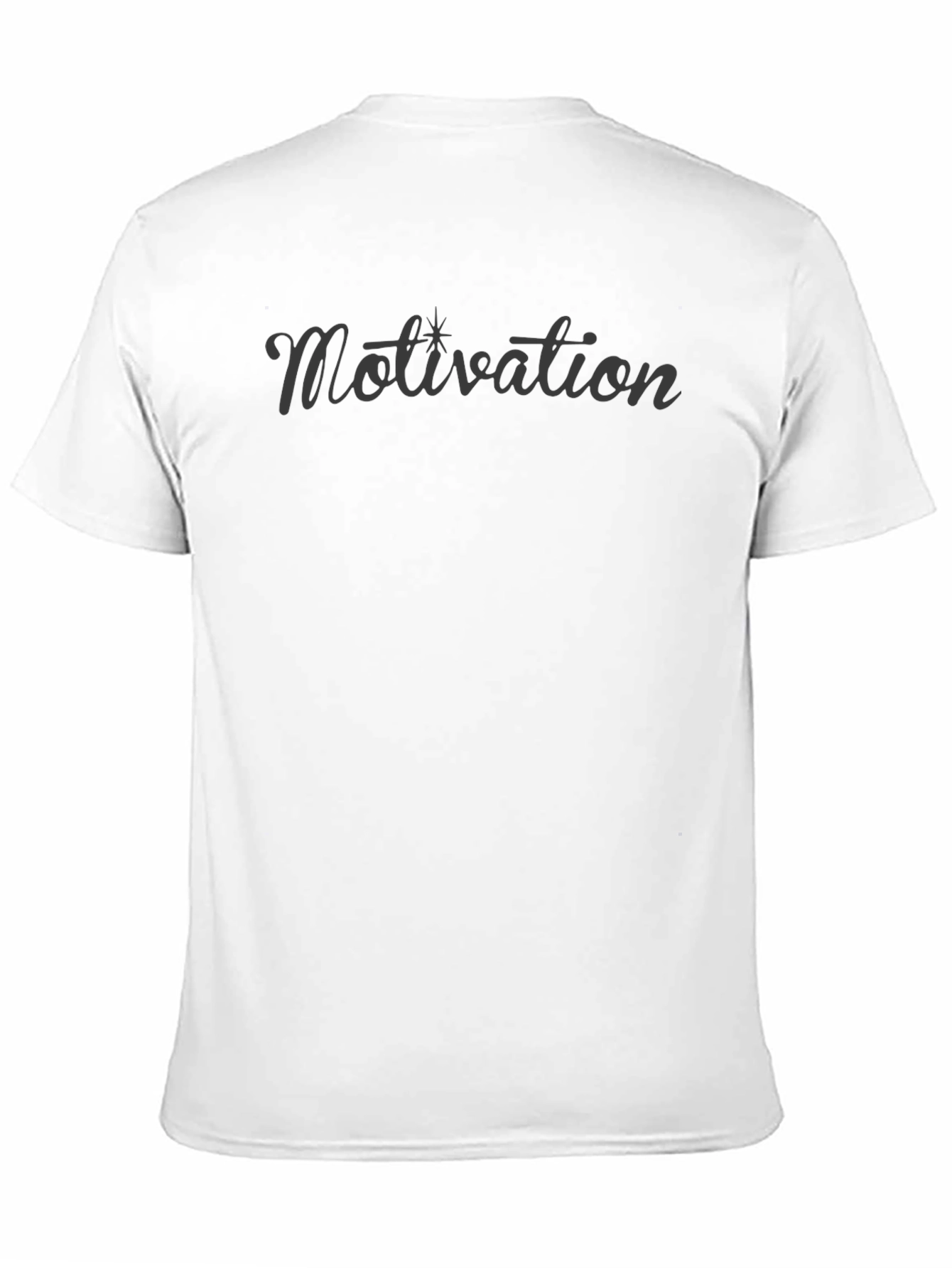 Motivation Black Tee - Stylish and Comfortable