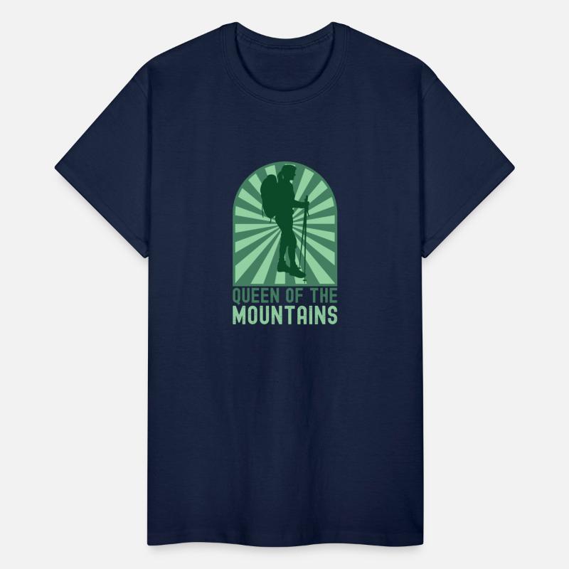 Queen Of The Mountains Girl Hiker Green Sunburst