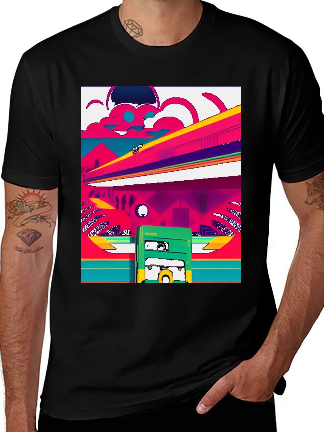 Retro Train T-Shirt