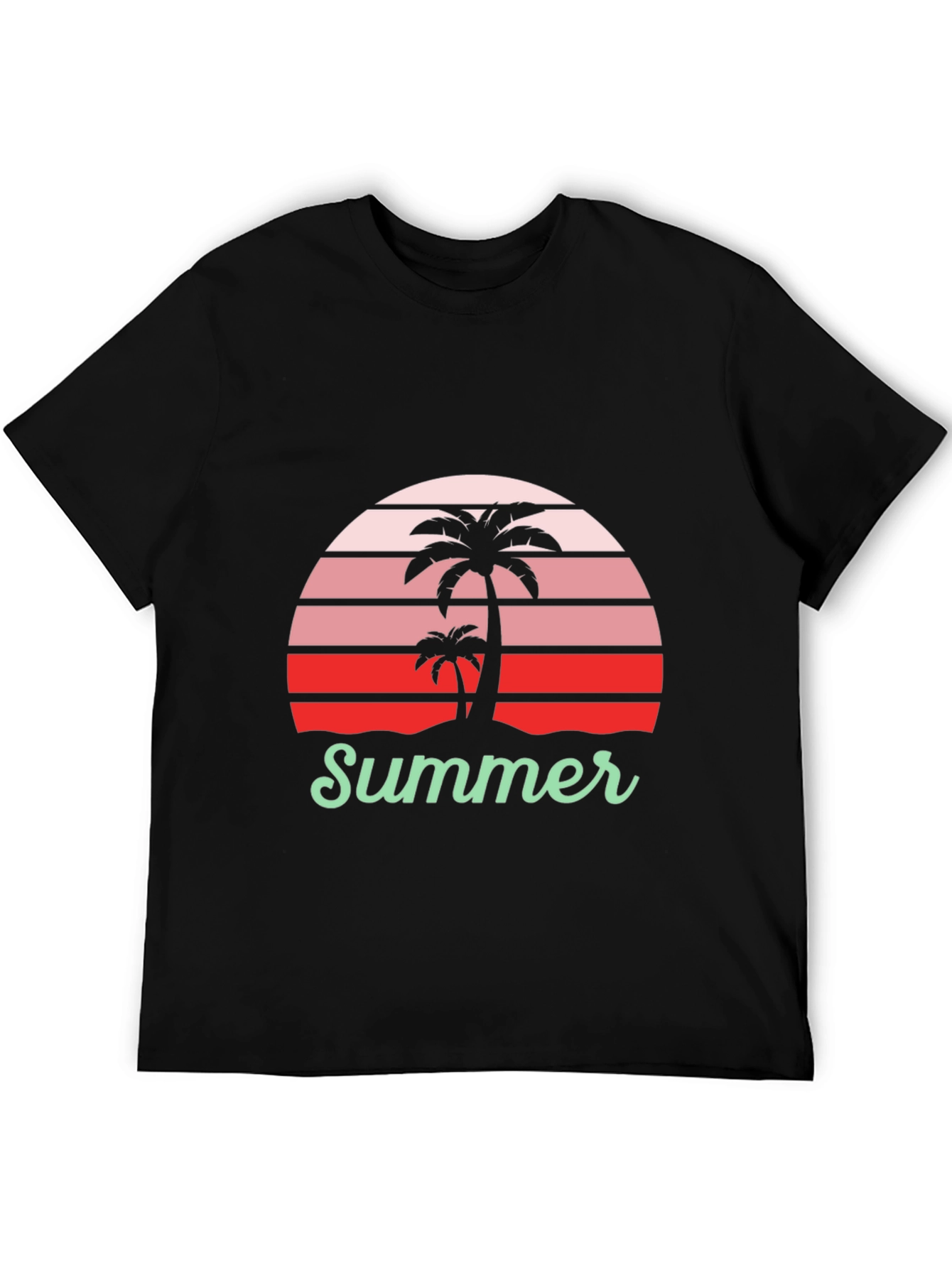Summer Palm Tree Graphic T-Shirt