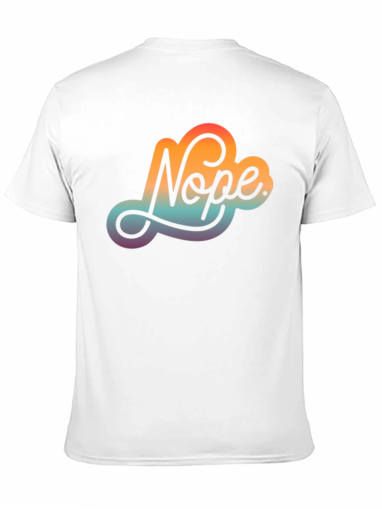 Nope Gradient T-Shirt - Express Your Disapproval