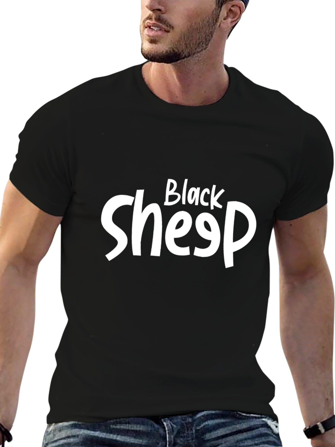 Black Sheep Graphic Tee - Soft Cotton Blend
