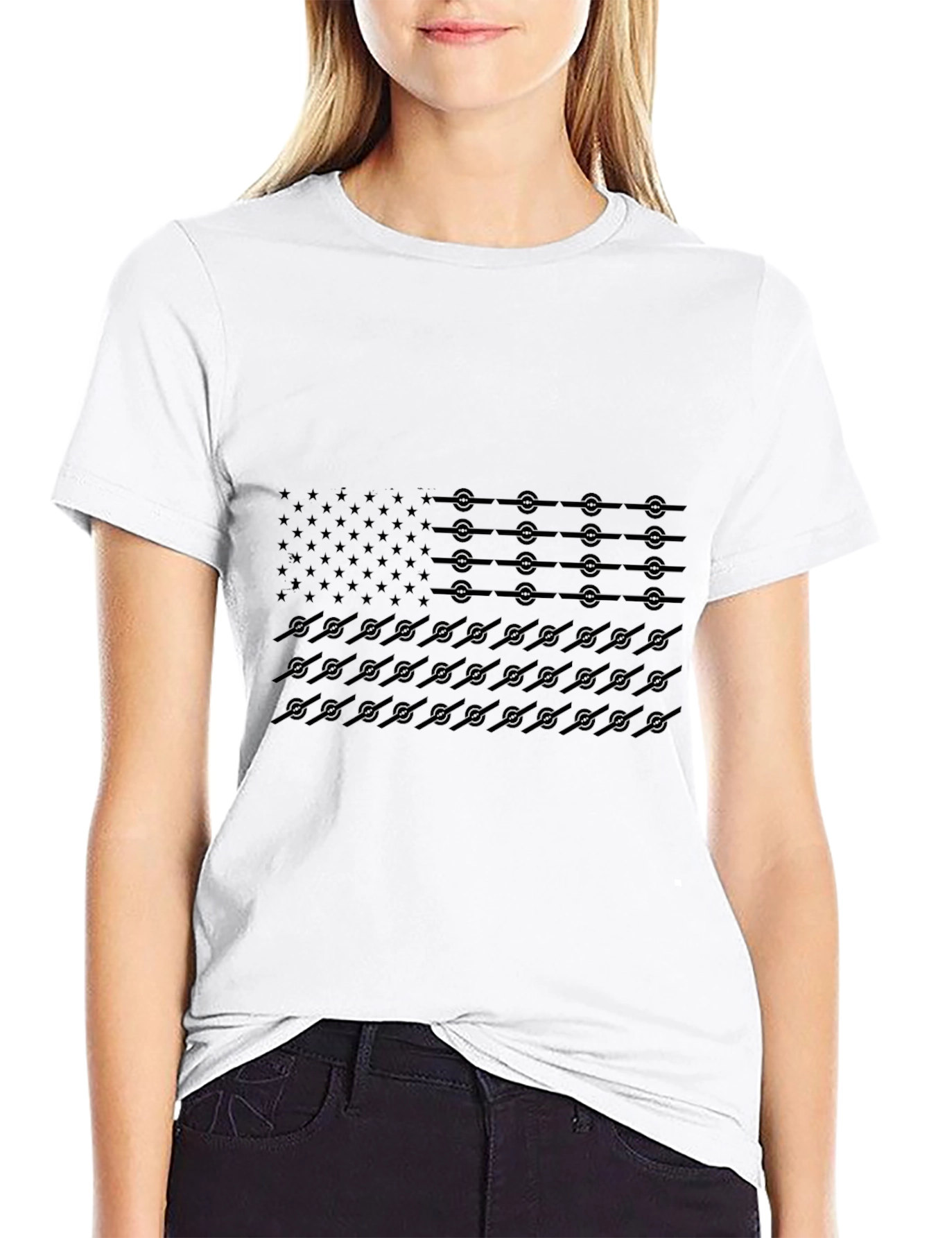 American Flag Graphic T-Shirt - Patriotic Style
