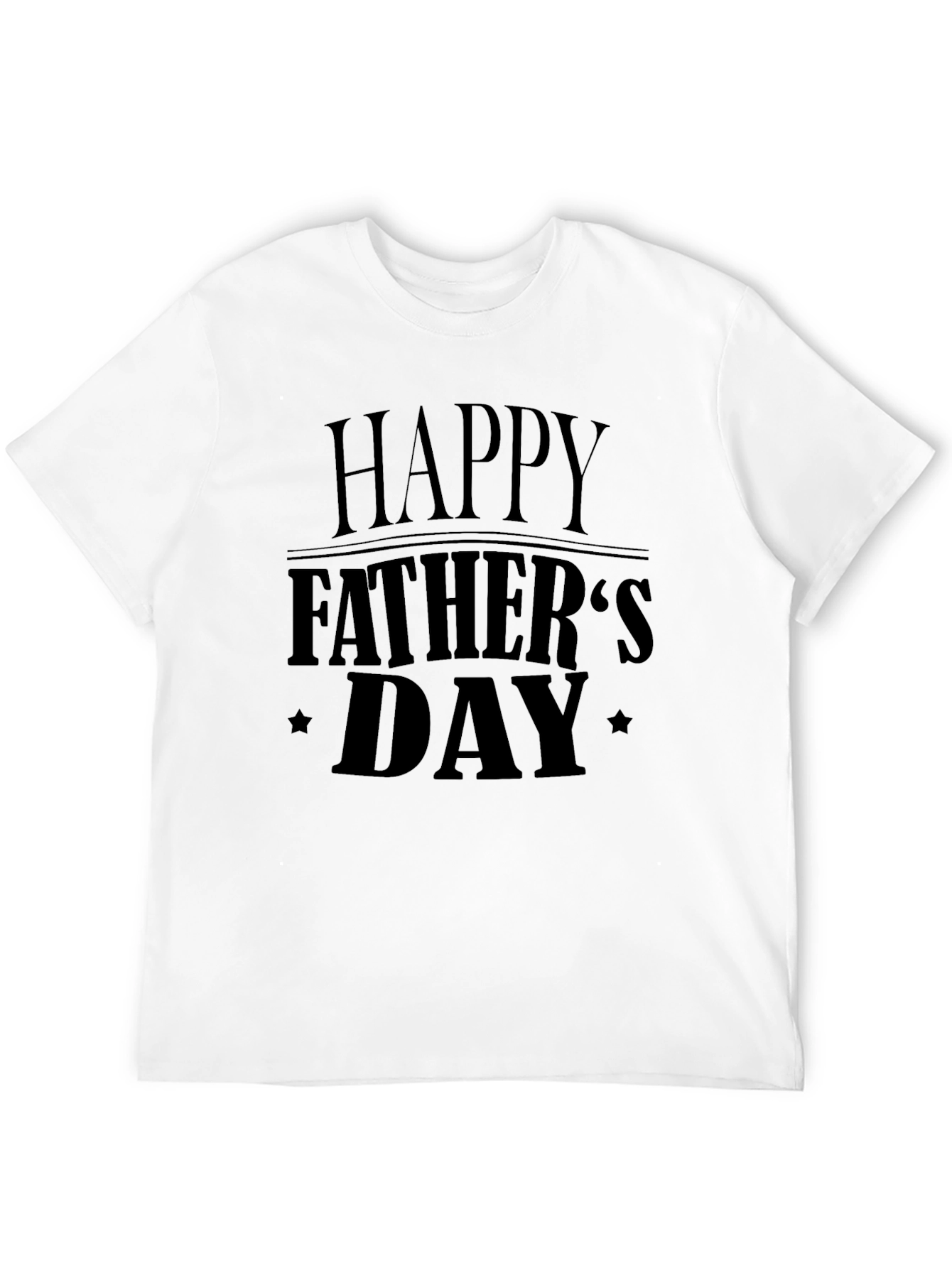 Happy Fathers Day T-Shirt - Black