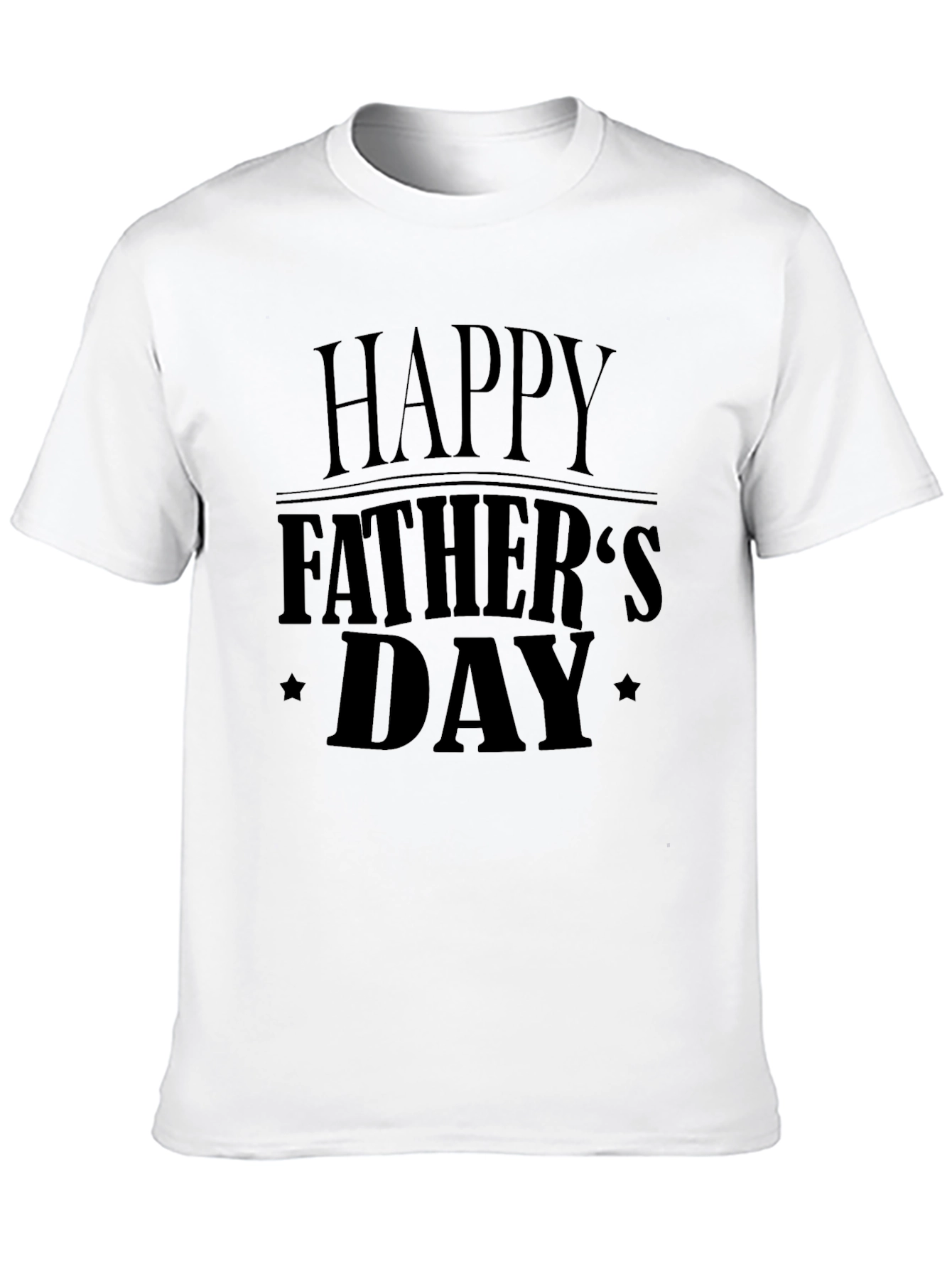 Happy Fathers Day T-Shirt - Black