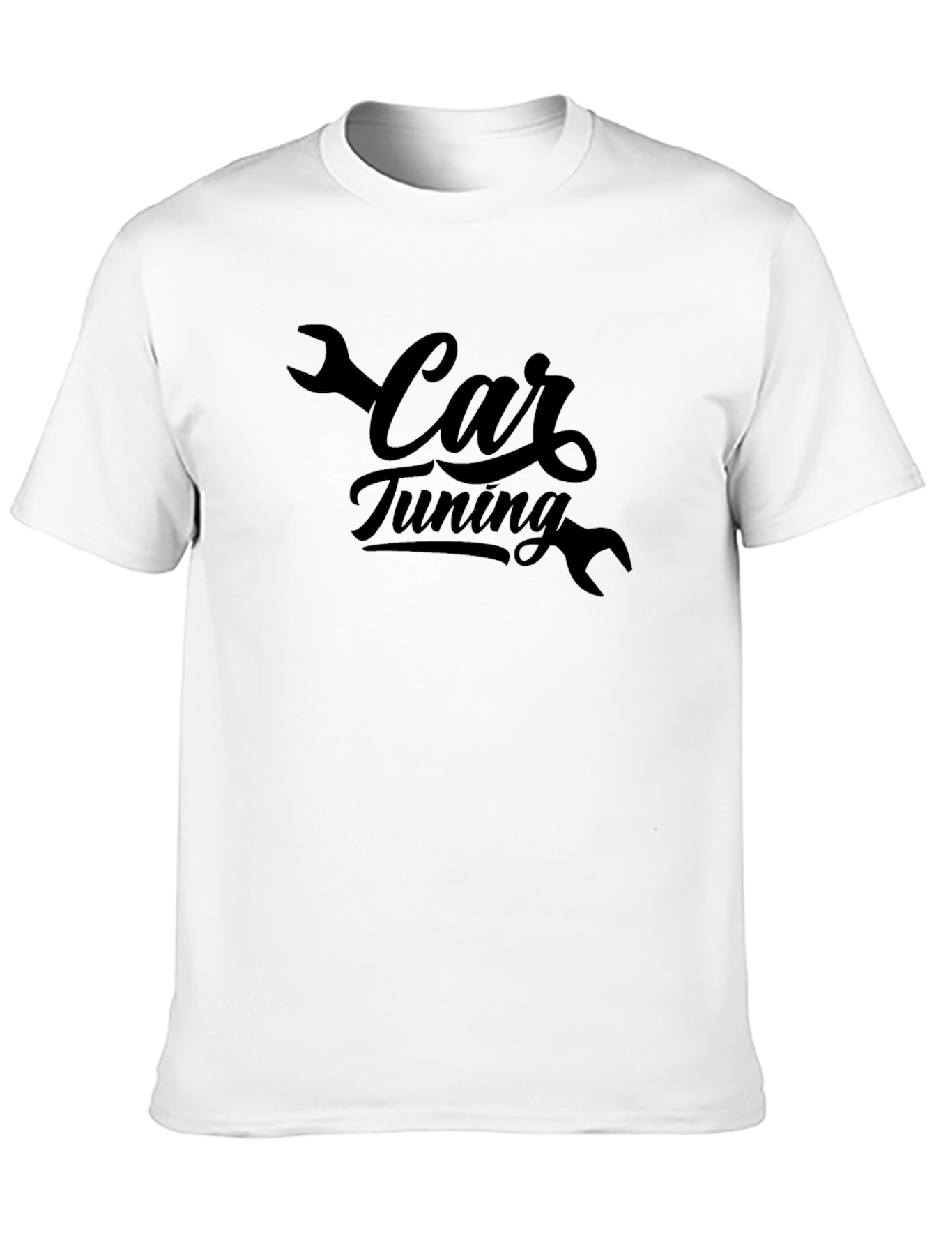 Car Tuning Black T-Shirt - Mechanic Style