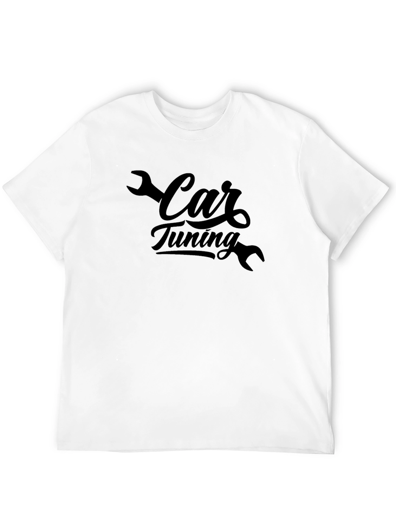 Car Tuning Black T-Shirt - Mechanic Style