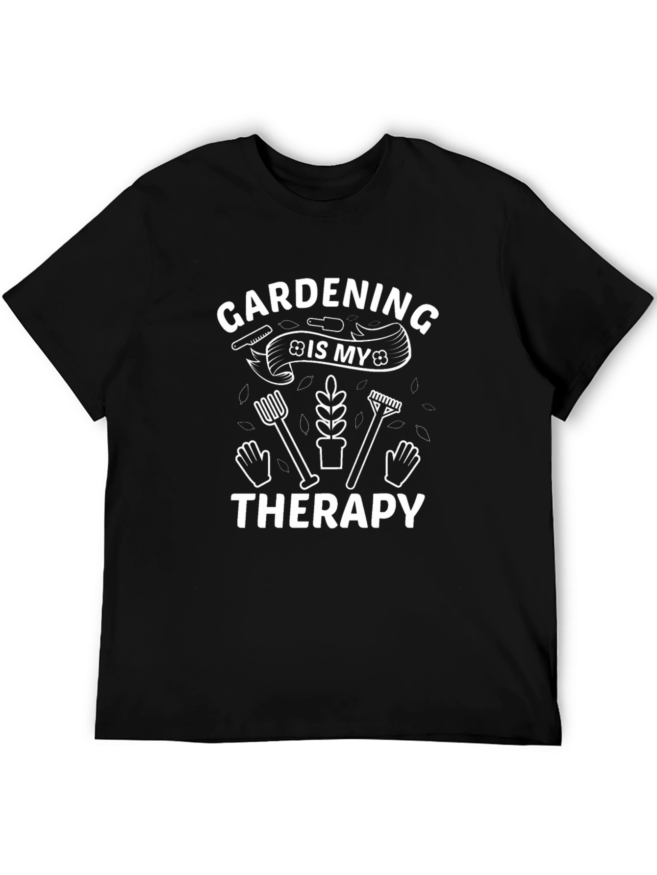 Gardening Is My Therapy Graphic T-Shirt
