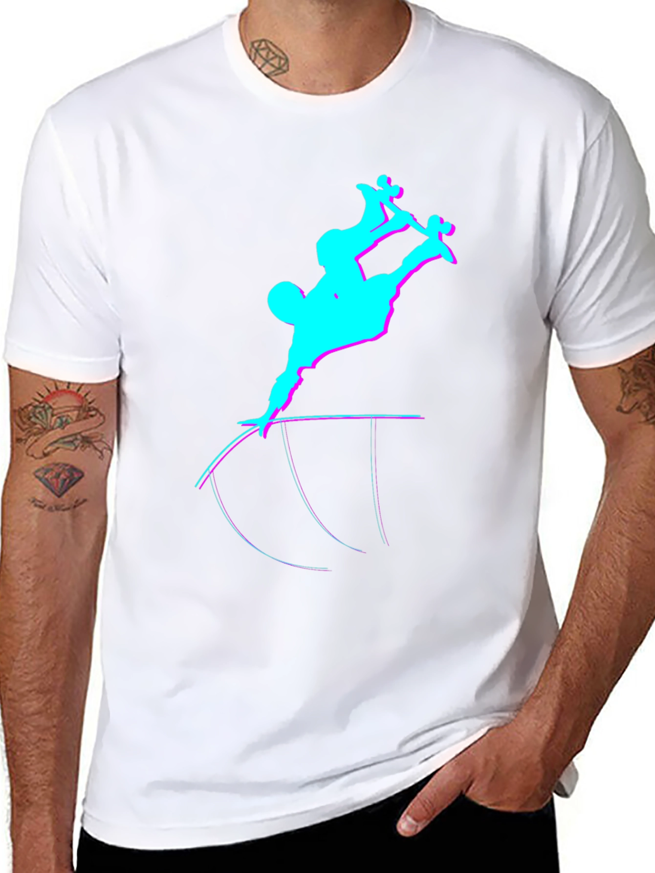 Skateboarder Graphic Tee - Cool Skate Design