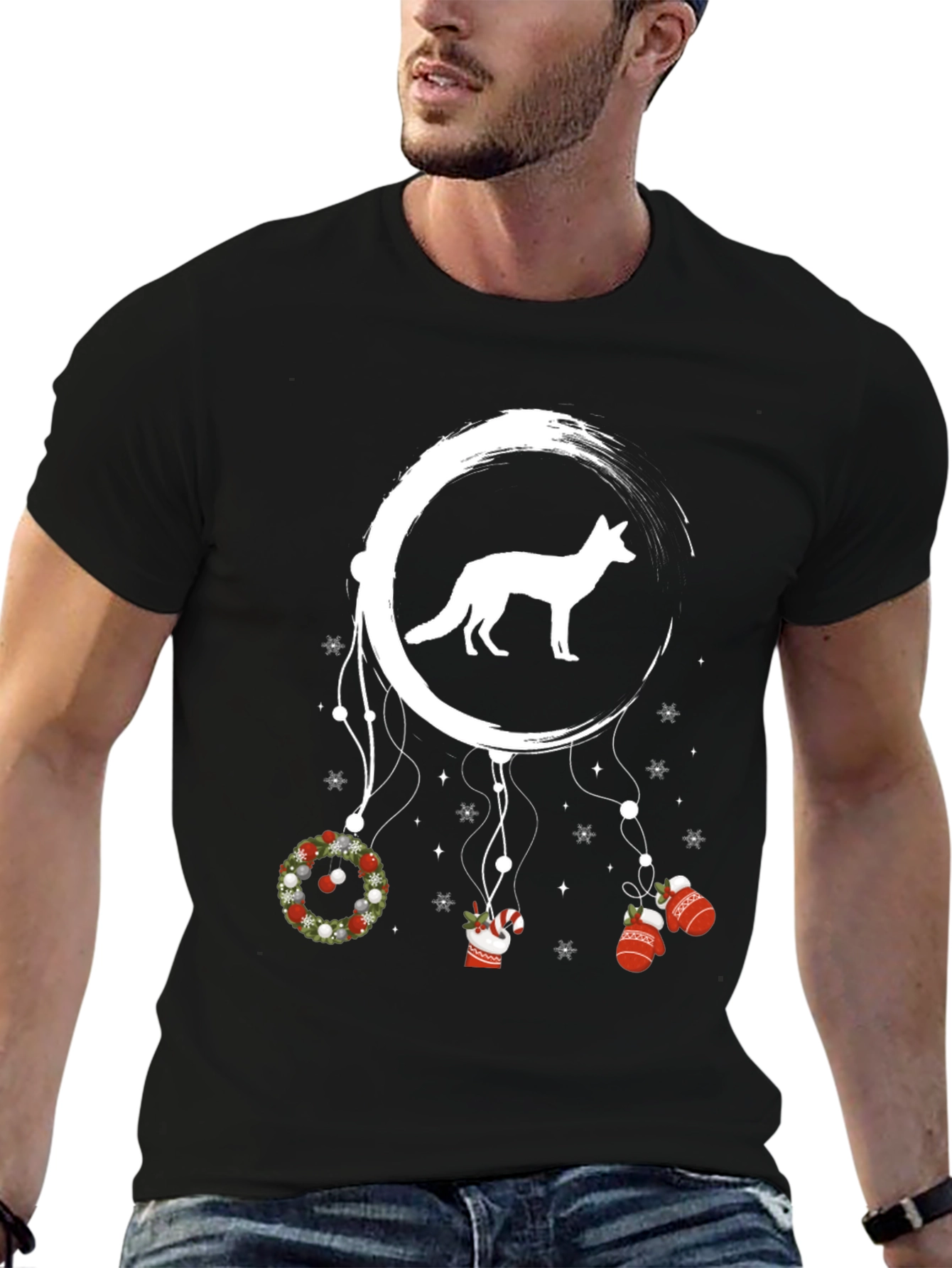 Christmas Fox Dreamcatcher T-Shirt