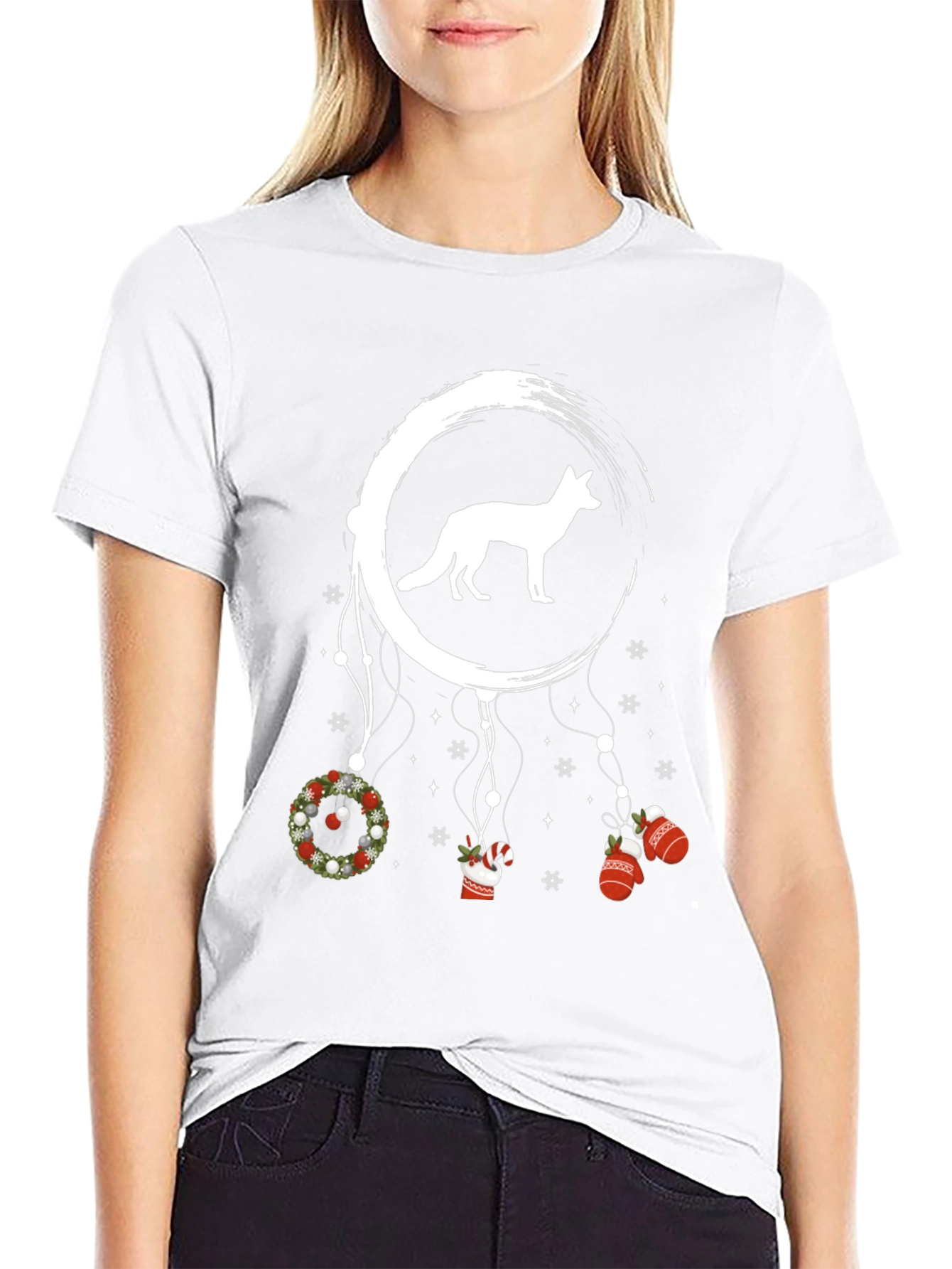 Christmas Fox Dreamcatcher T-Shirt