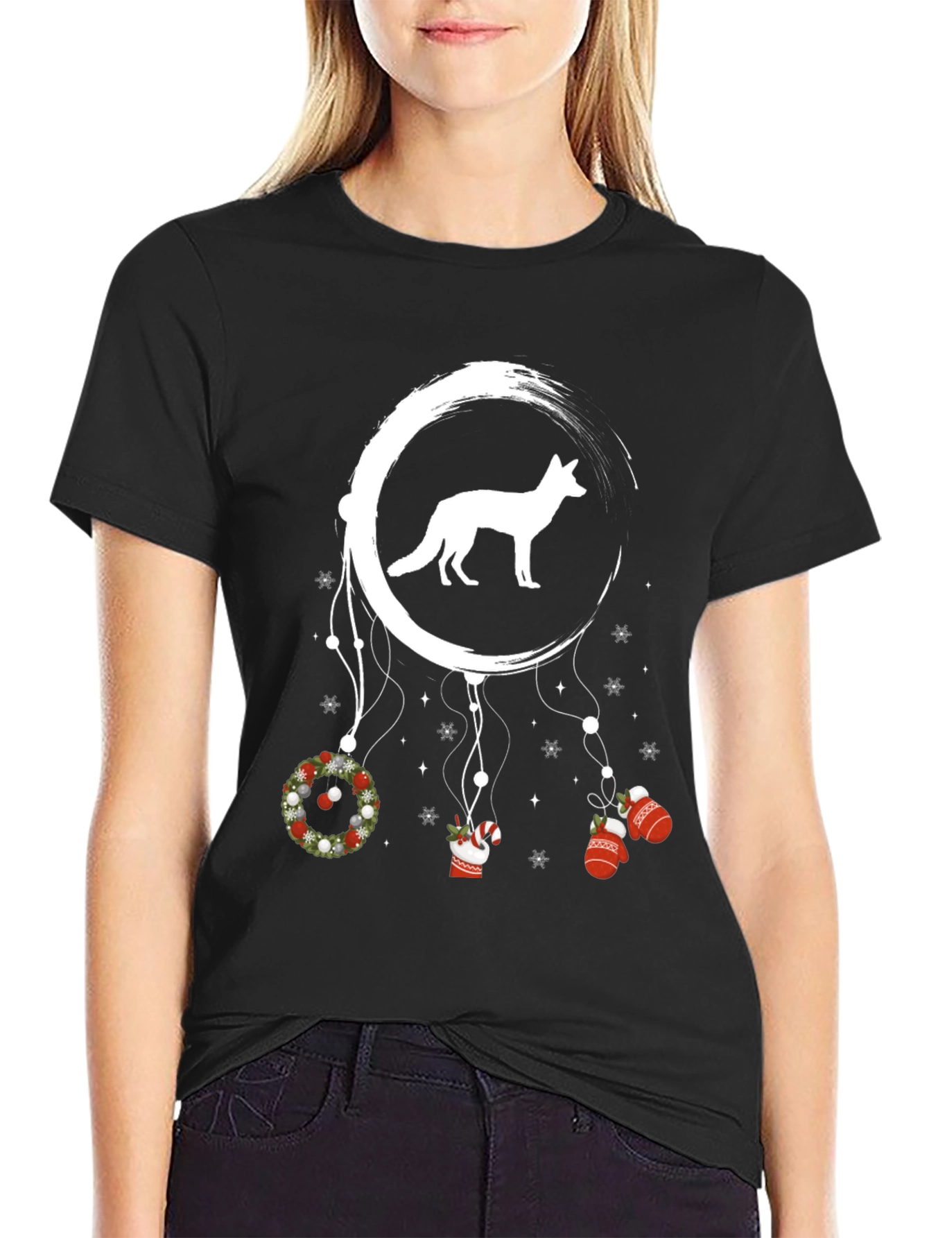Christmas Fox Dreamcatcher T-Shirt