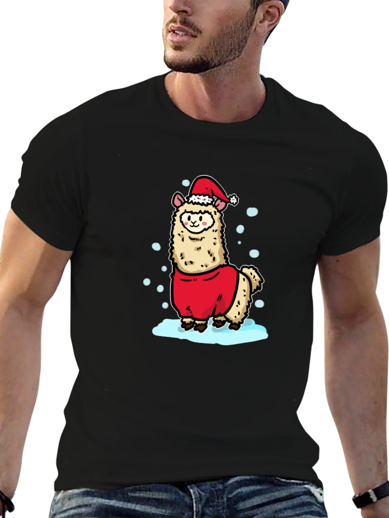 Festive Llama Christmas T-Shirt