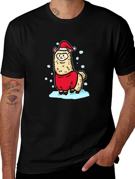 Festive Llama Christmas T-Shirt