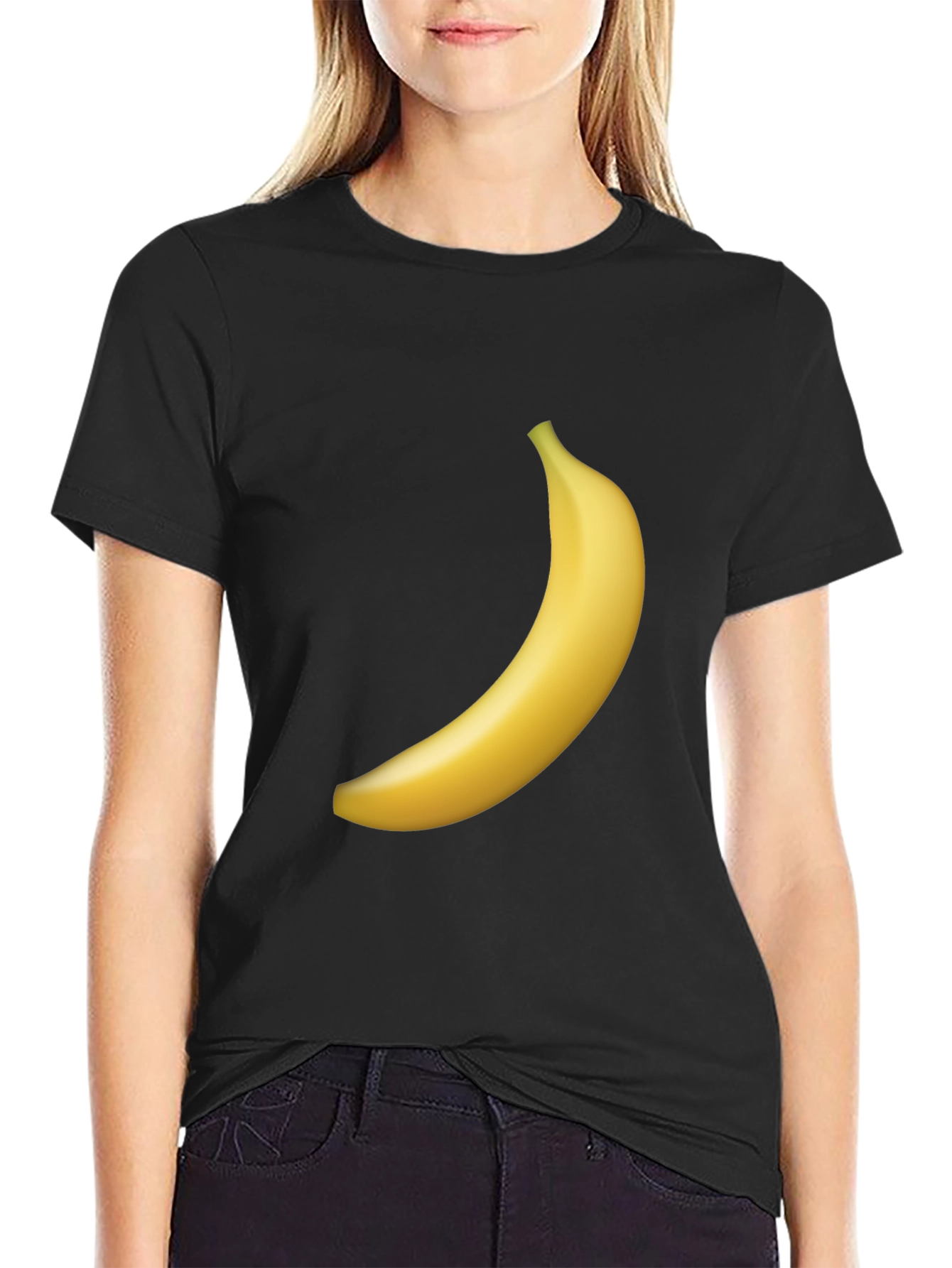 Banana Graphic Black T-Shirt