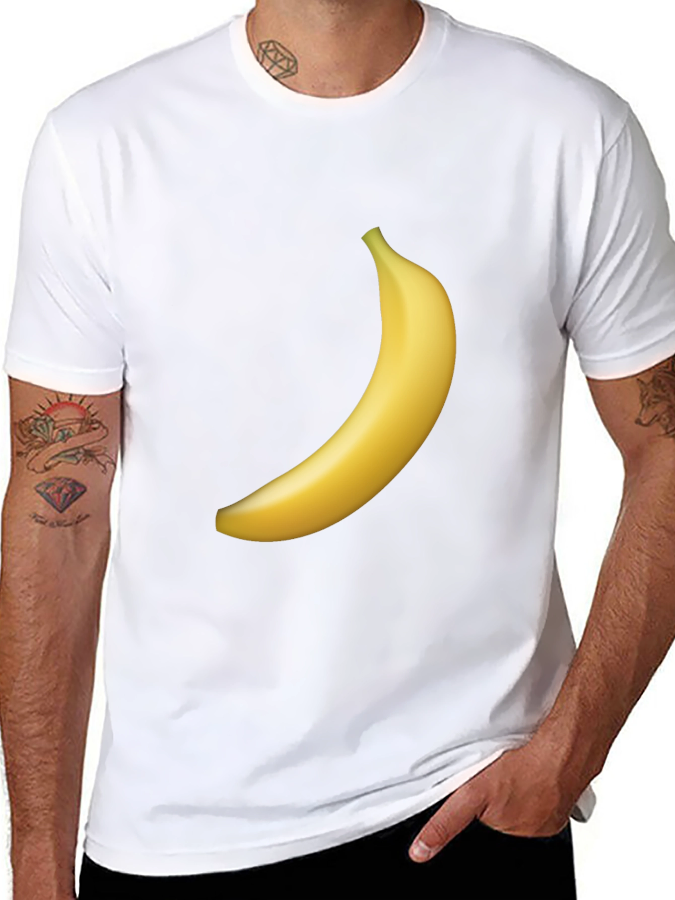 Banana Graphic Black T-Shirt
