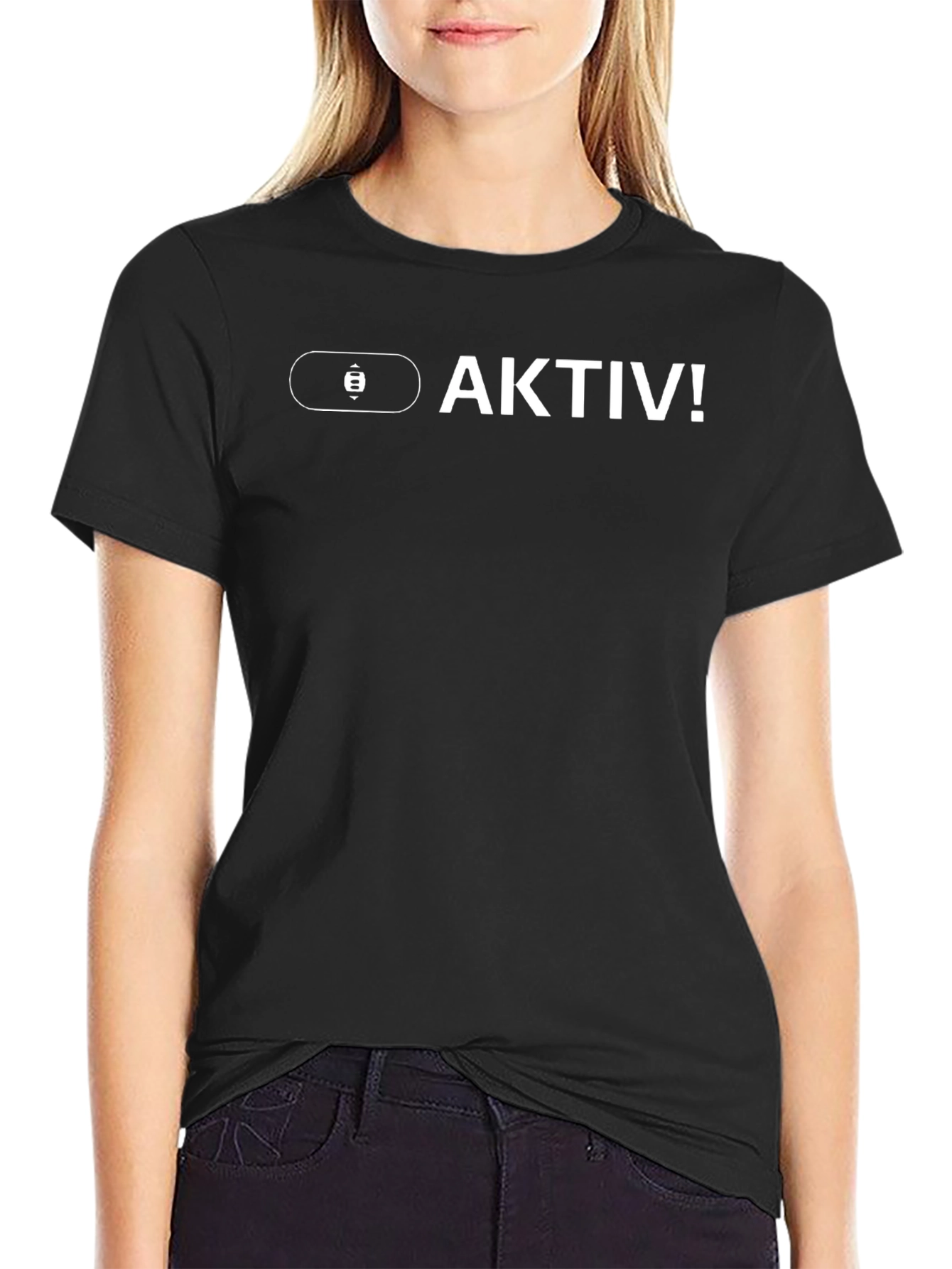 Aktiv! Graphic Tee - Modern Black T-Shirt