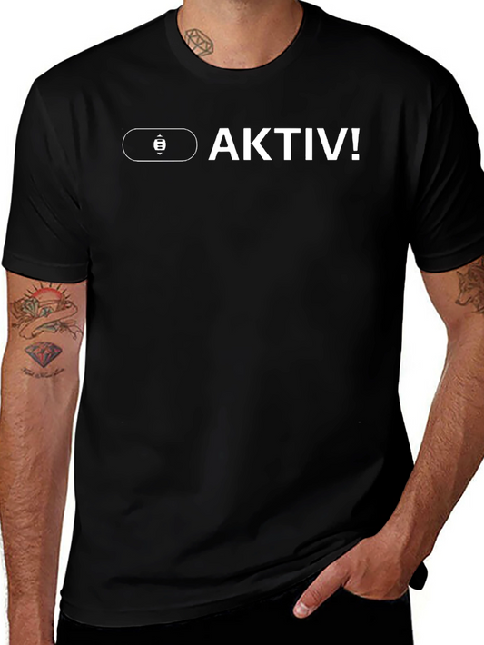Aktiv! Graphic Tee - Modern Black T-Shirt