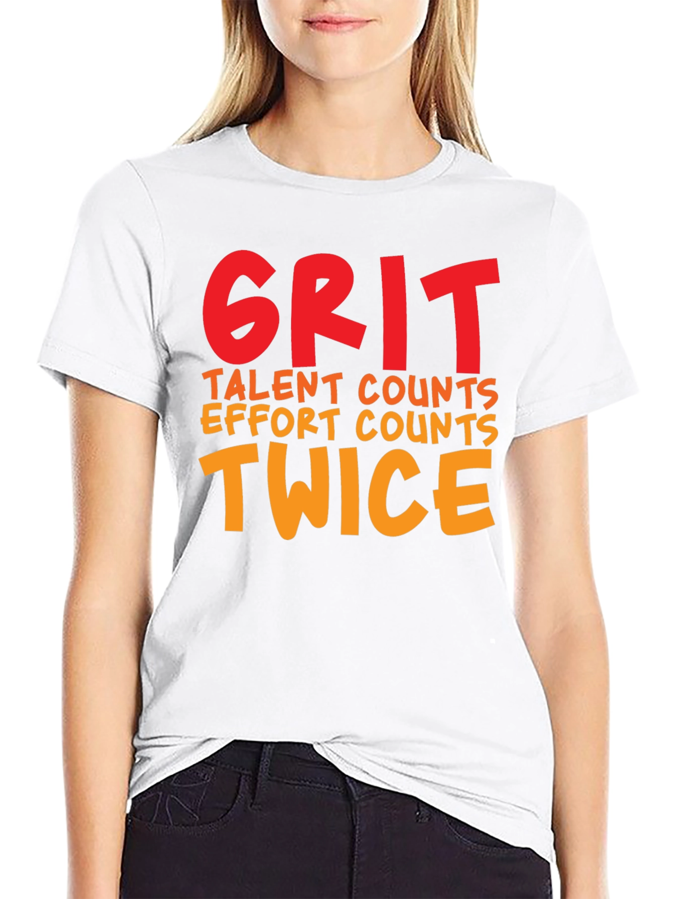 Grit Twice Counts Crew Neck T-Shirt