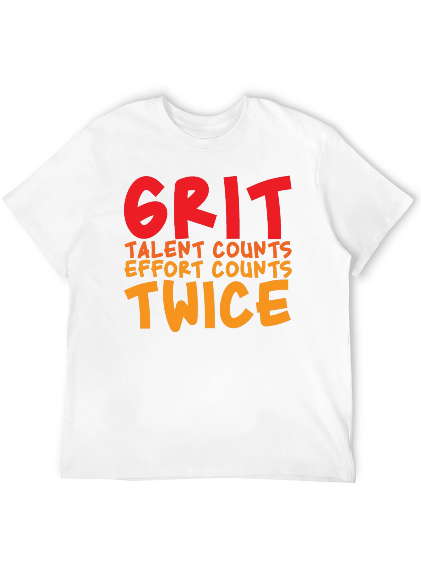 Grit Twice Counts Crew Neck T-Shirt