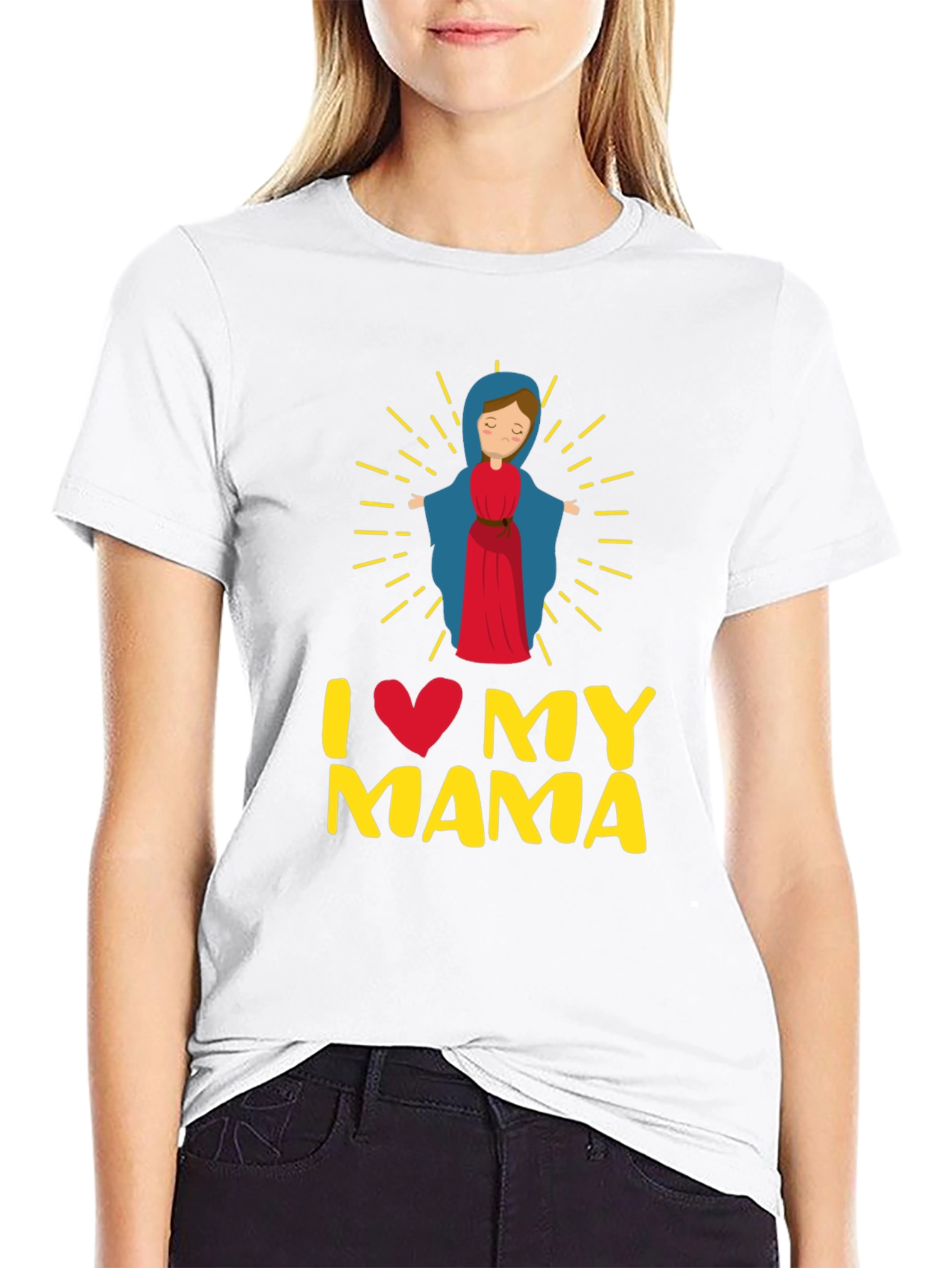 I Love My Mama Graphic T-Shirt - Religious Apparel