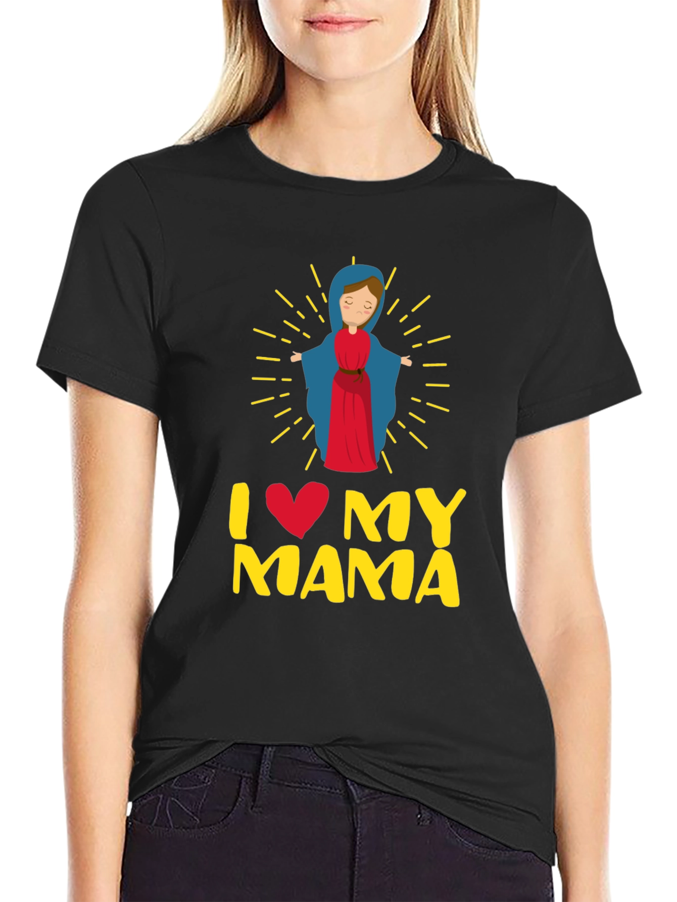 I Love My Mama Graphic T-Shirt - Religious Apparel