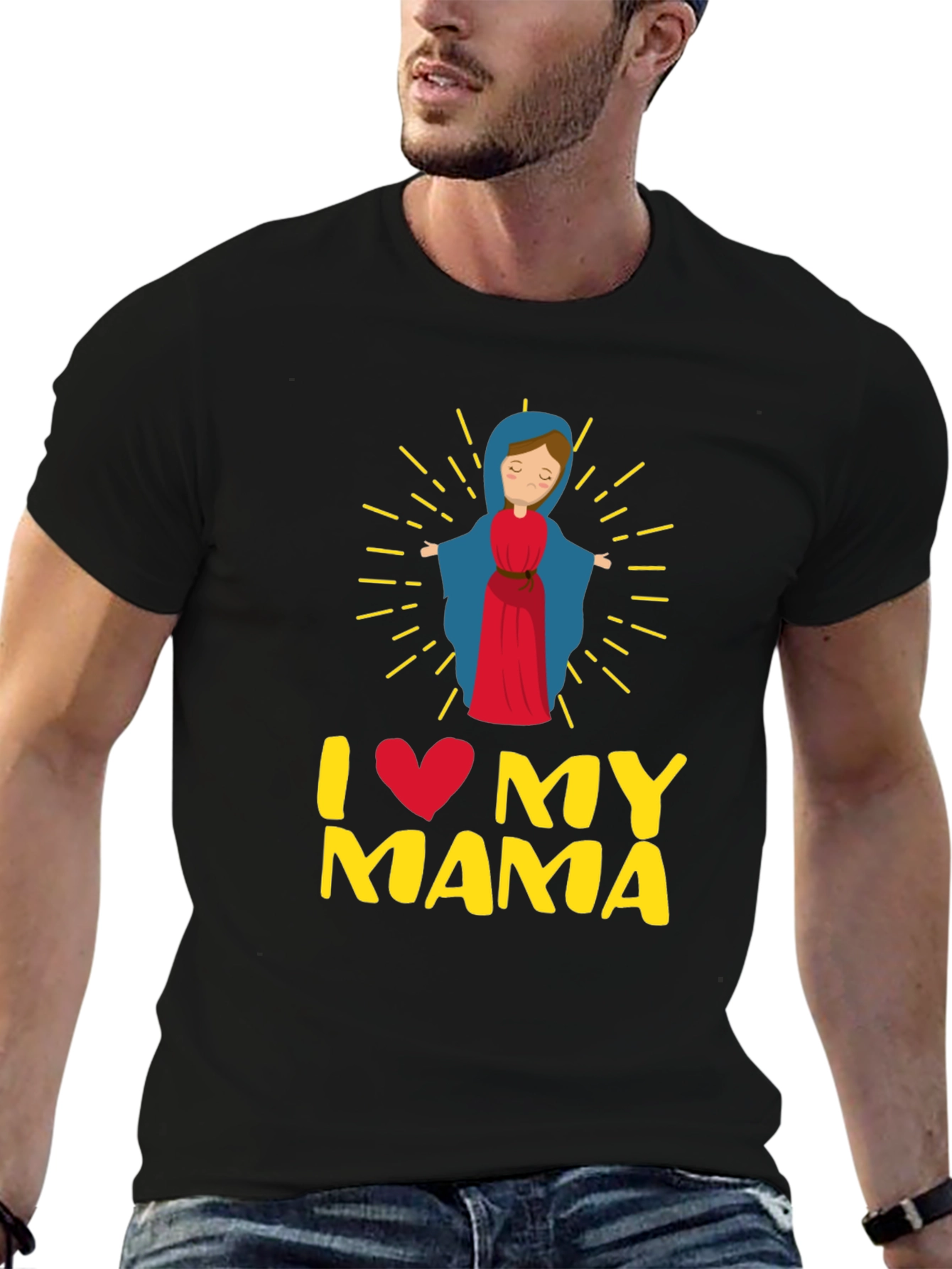 I Love My Mama Graphic T-Shirt - Religious Apparel