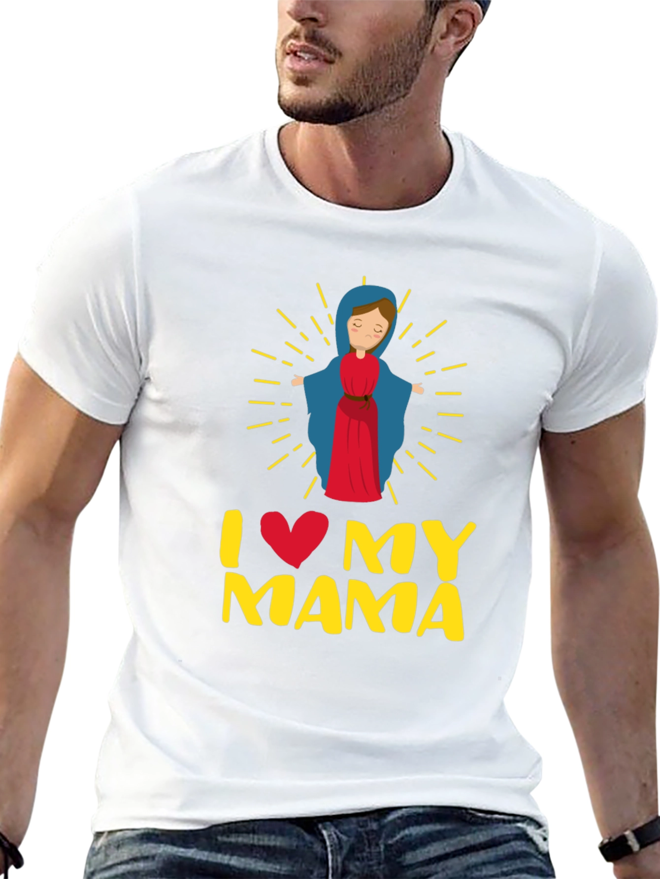 I Love My Mama Graphic T-Shirt - Religious Apparel