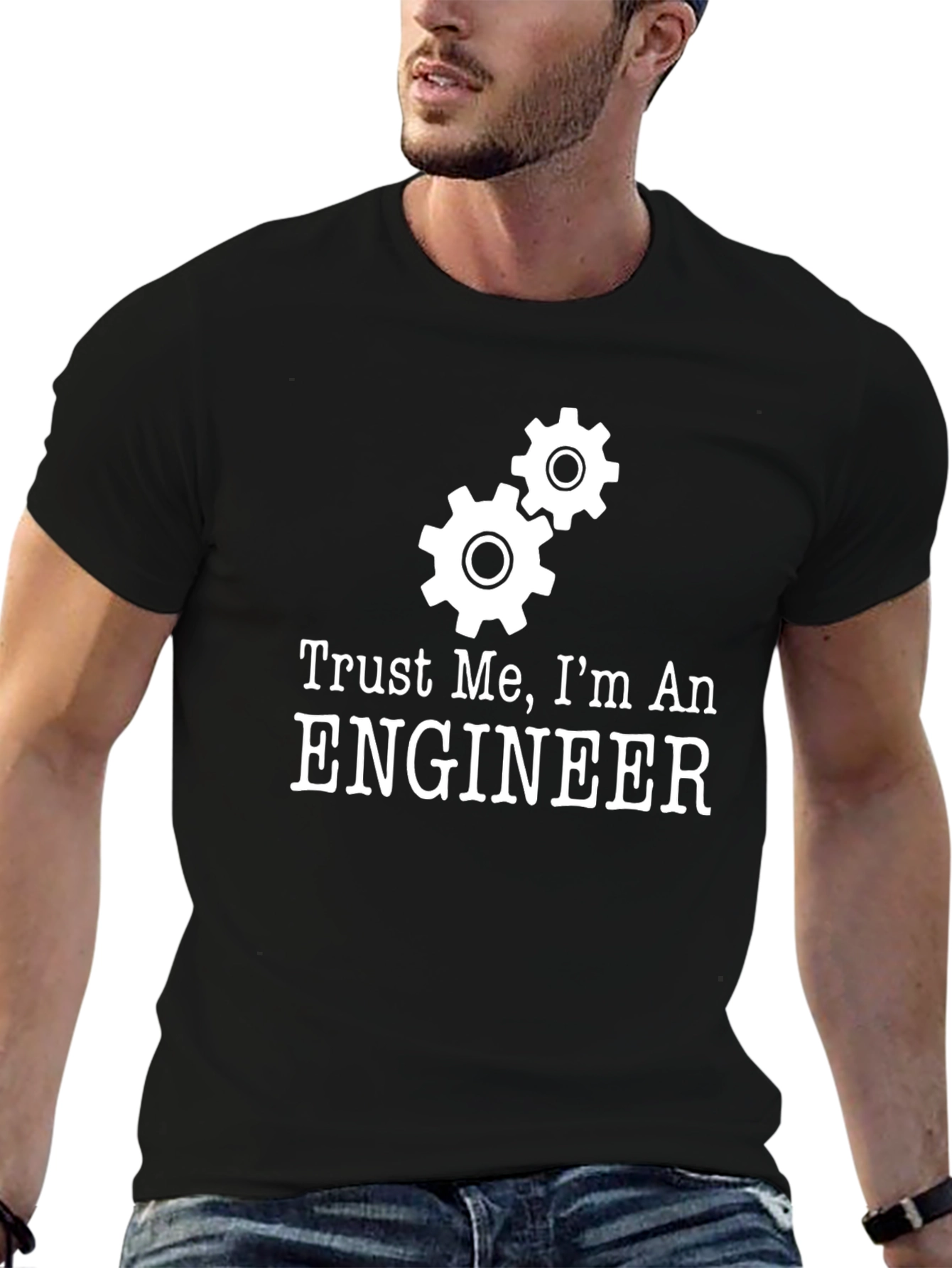 Trust Me Im An Engineer T-Shirt - Black