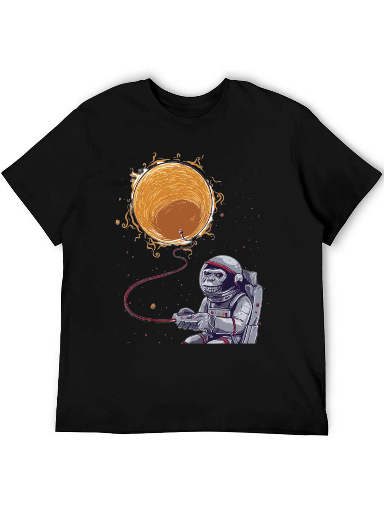 Astronaut Monkey Gamer T-Shirt - Space Adventure