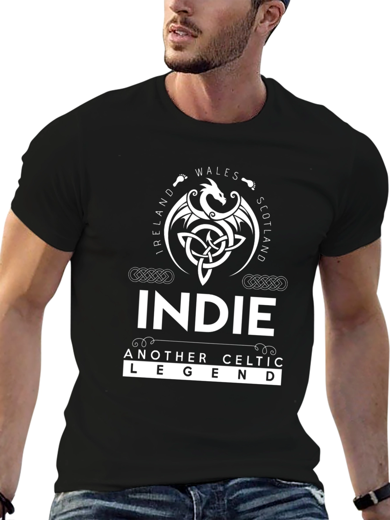Indie Celtic Legend Black T-Shirt