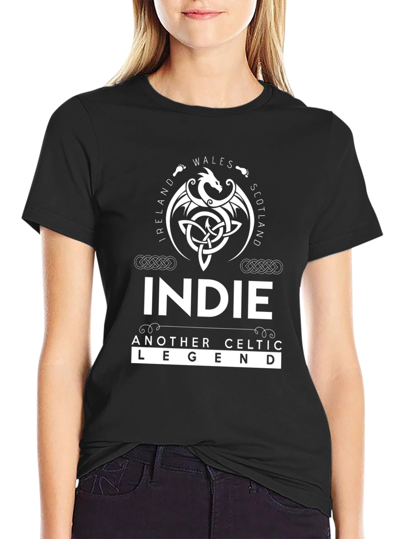 Indie Celtic Legend Black T-Shirt
