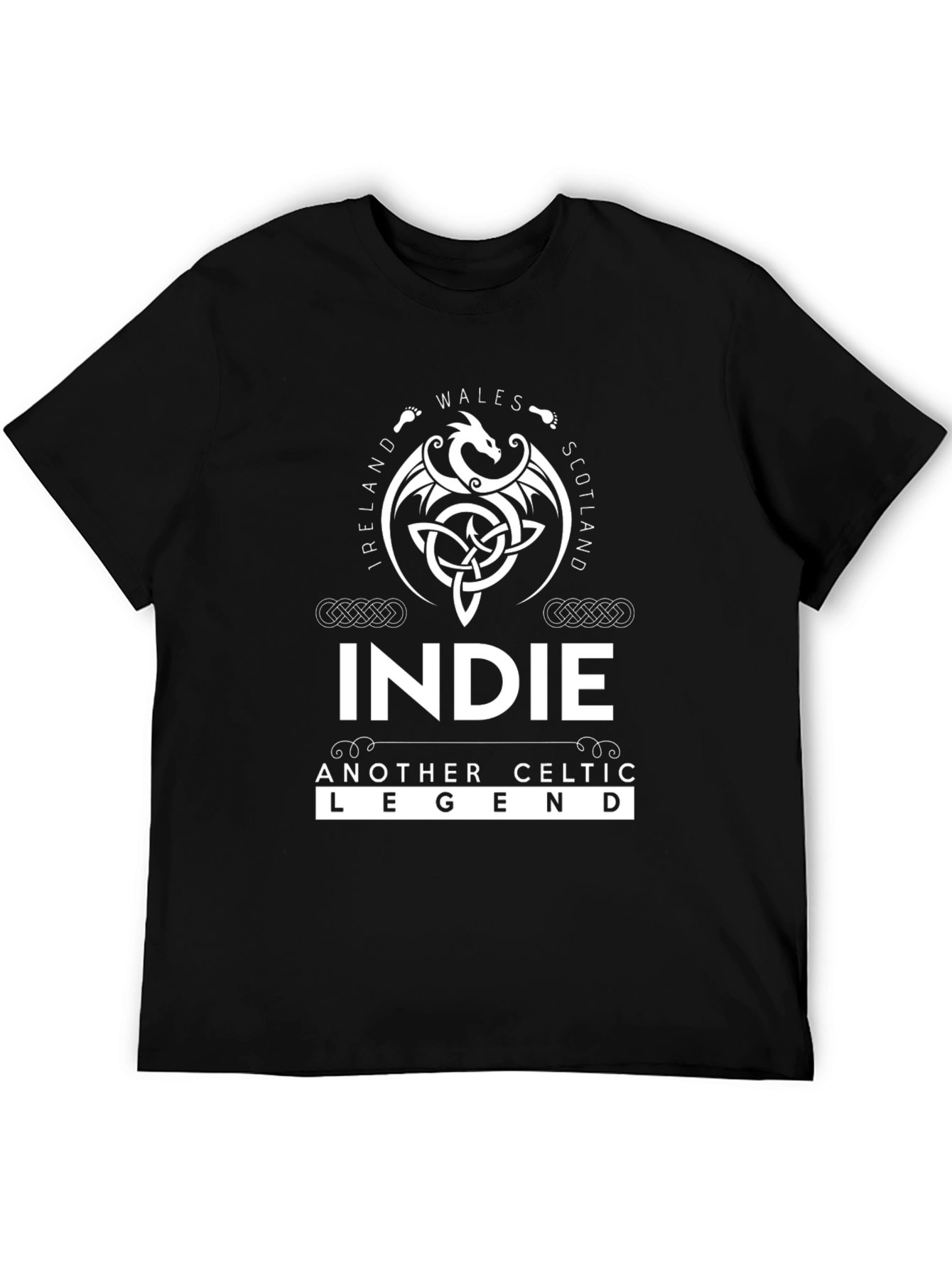 Indie Celtic Legend Black T-Shirt