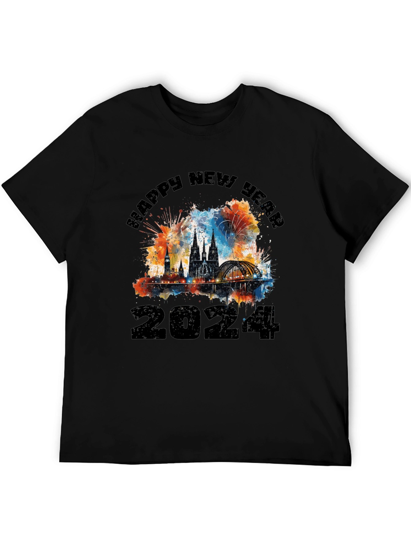 Happy New Year 2024 Graphic T-Shirt