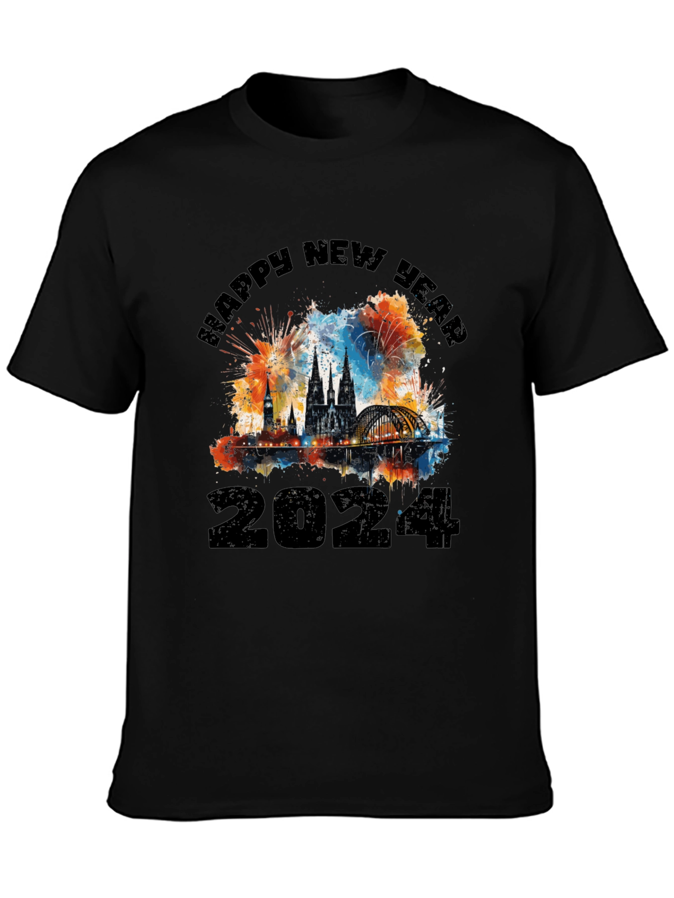 Happy New Year 2024 Graphic T-Shirt