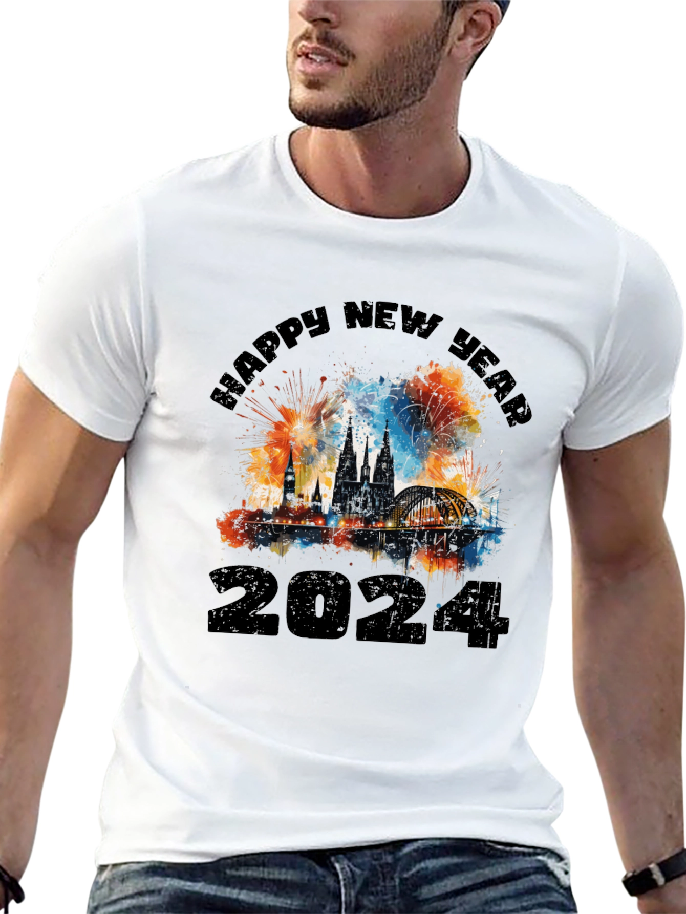 Happy New Year 2024 Graphic T-Shirt
