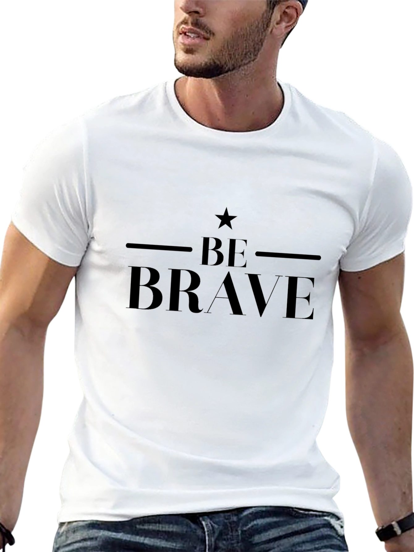 Be Brave Graphic Tee - Stylish Mens T-Shirt