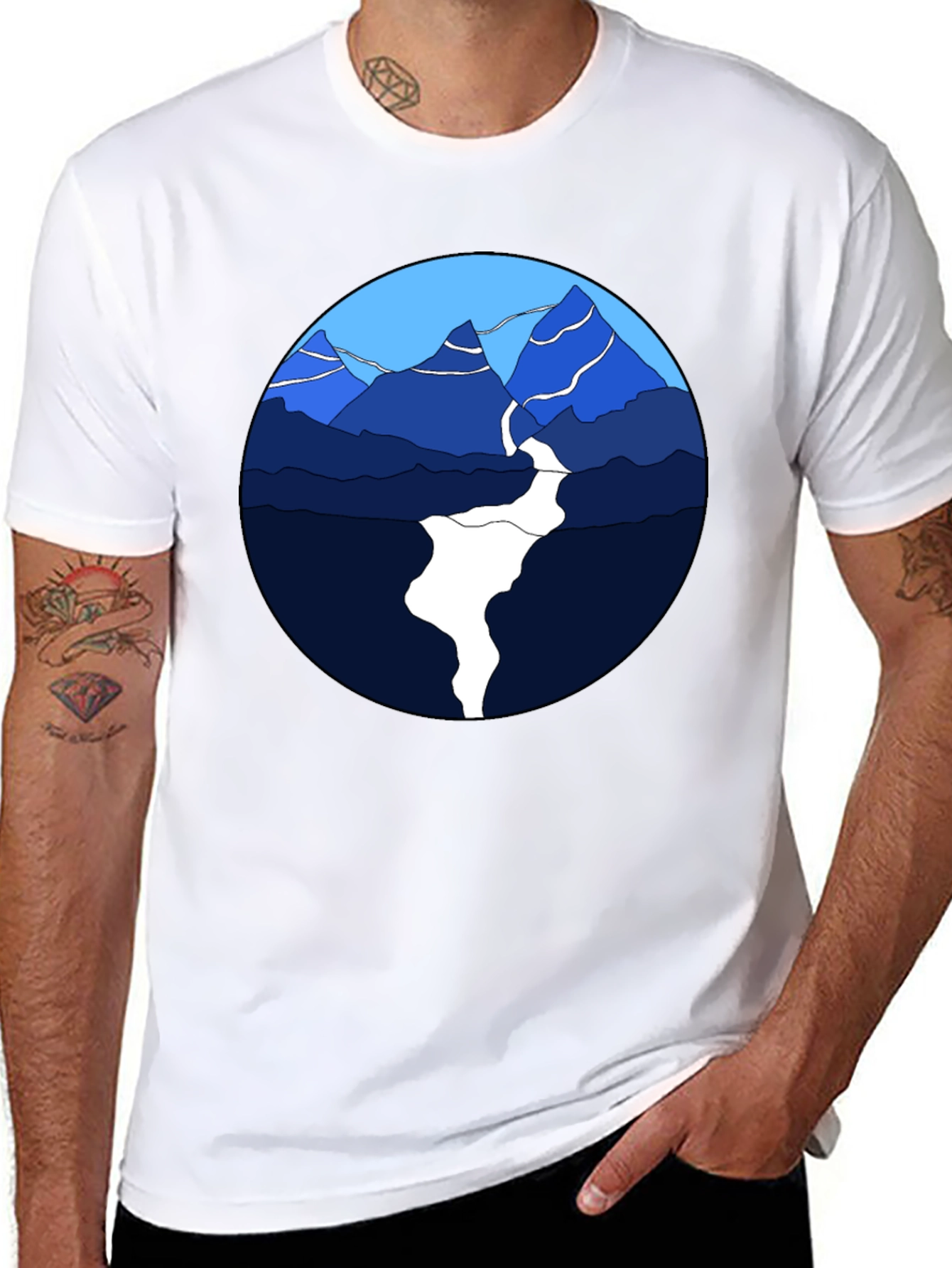 Mountain River Graphic Tee